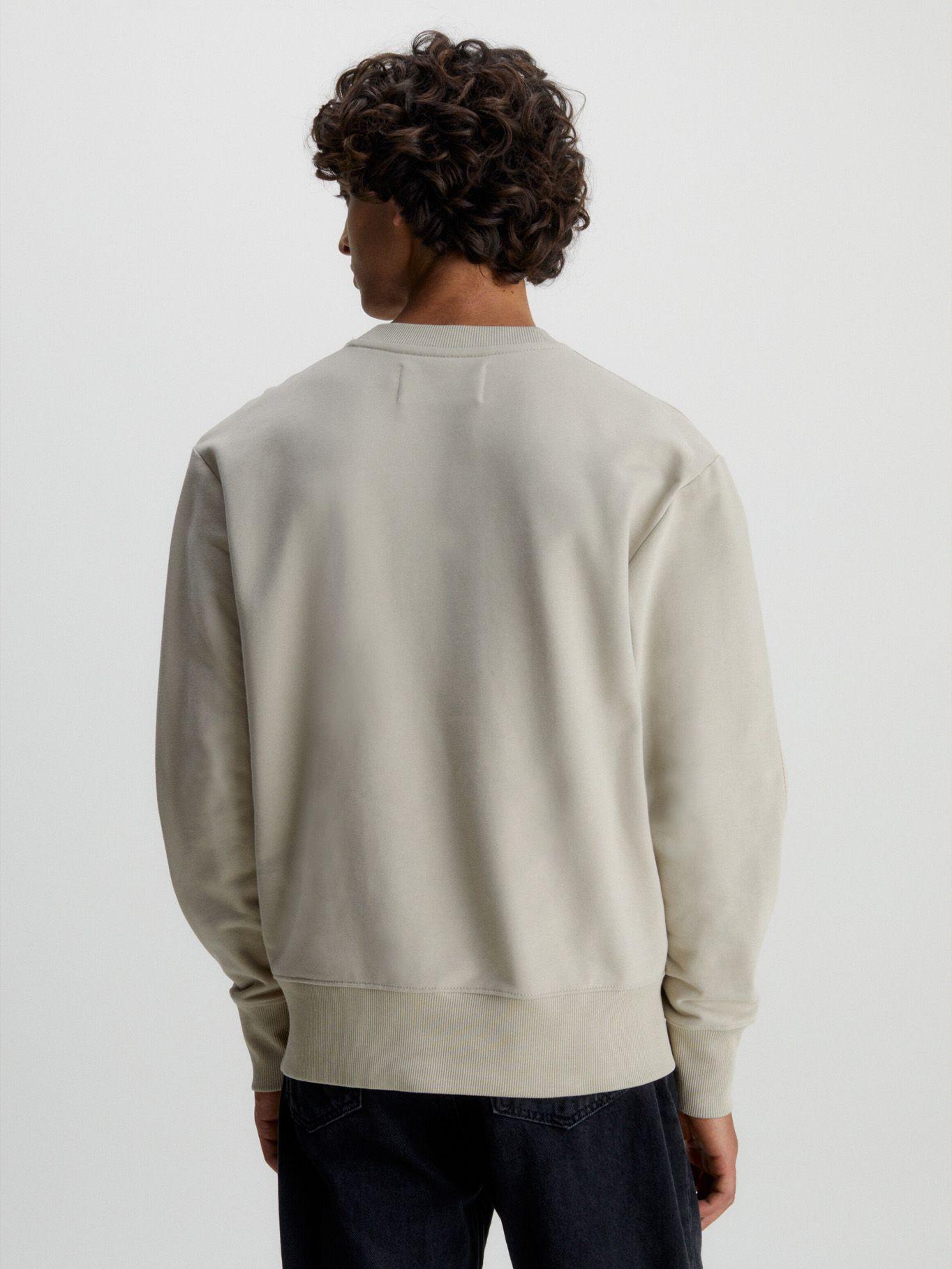 Polerón Woven Tab Beige Calvin Klein-2