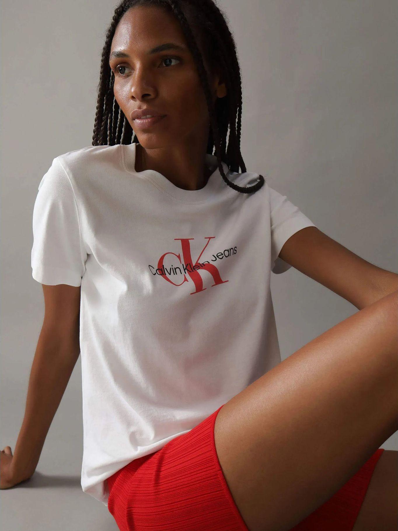 Polera Archival Monologo Regular Blanco Calvin Klein-0