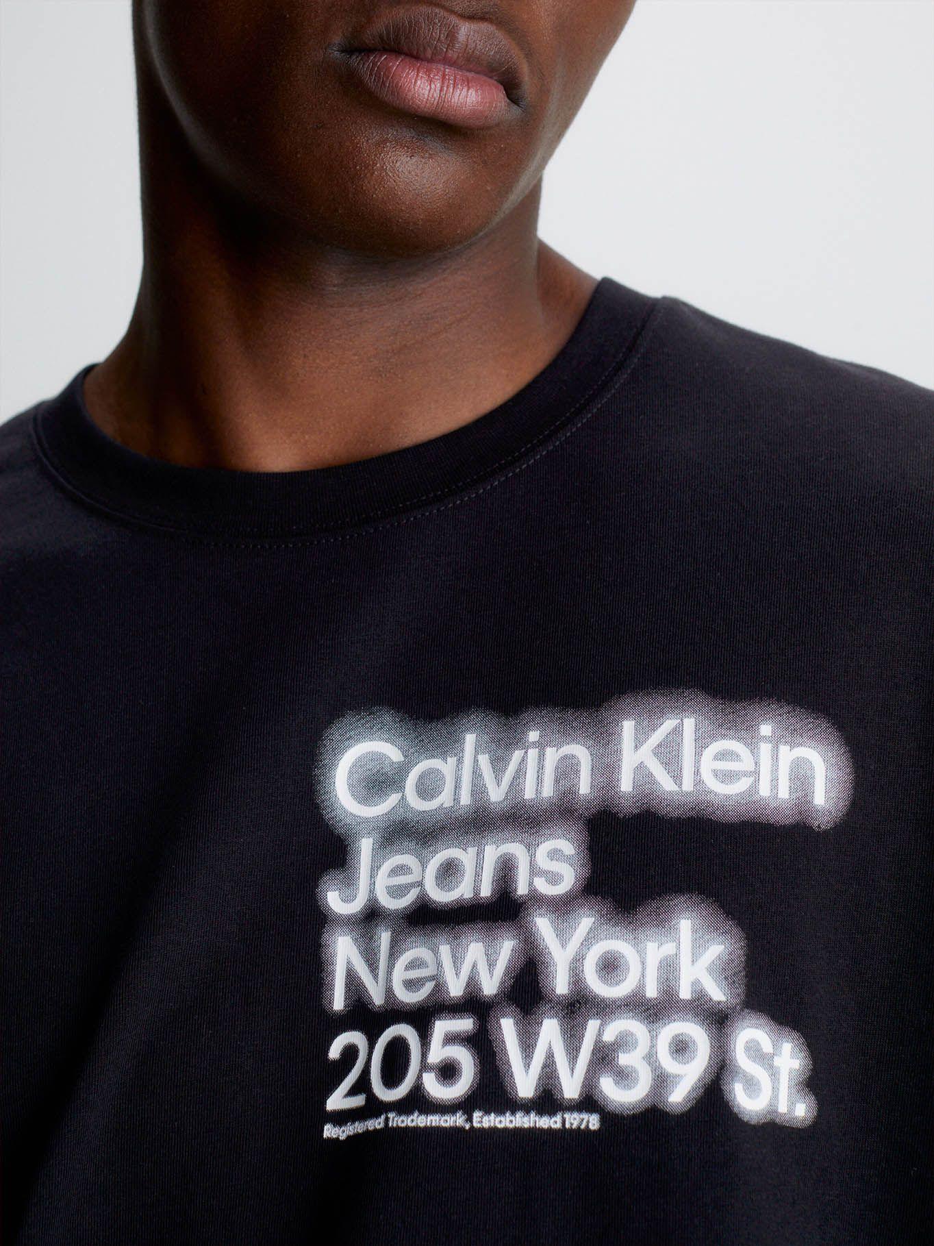 Camiseta holgada de algodón orgánico Negro Calvin Klein J30J322870-BEH-3