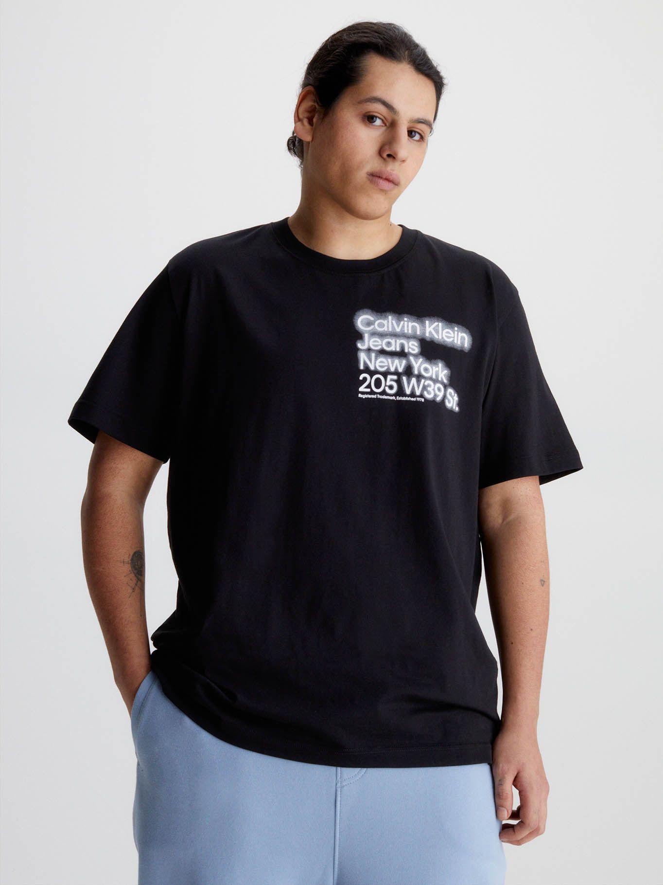 Camiseta holgada de algodón orgánico Negro Calvin Klein J30J322870-BEH-4