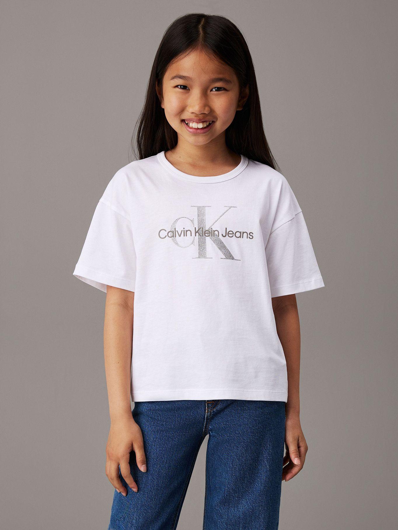 Polera holgada con logo Blanco Calvin Klein-0