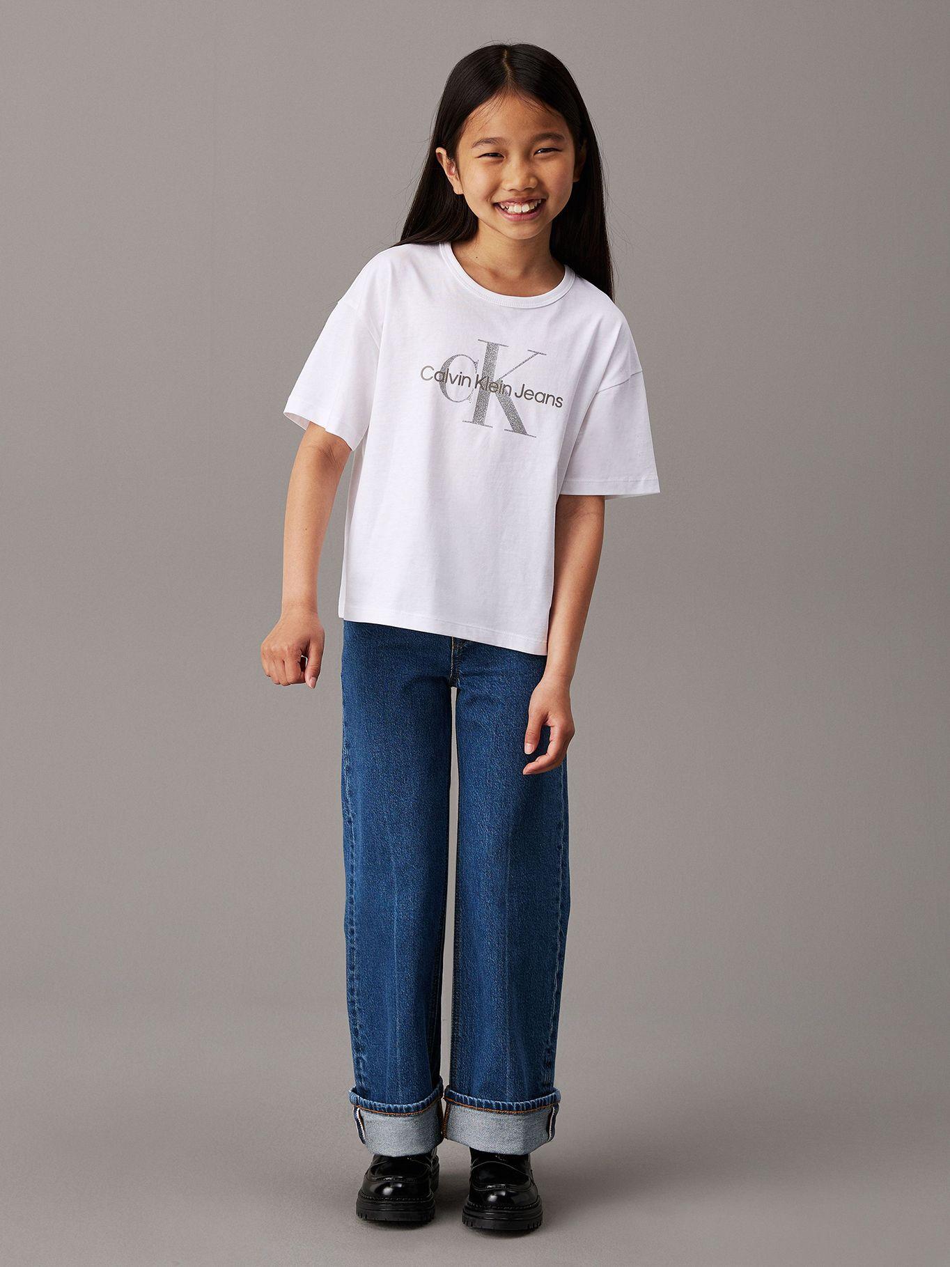 Polera holgada con logo Blanco Calvin Klein-1