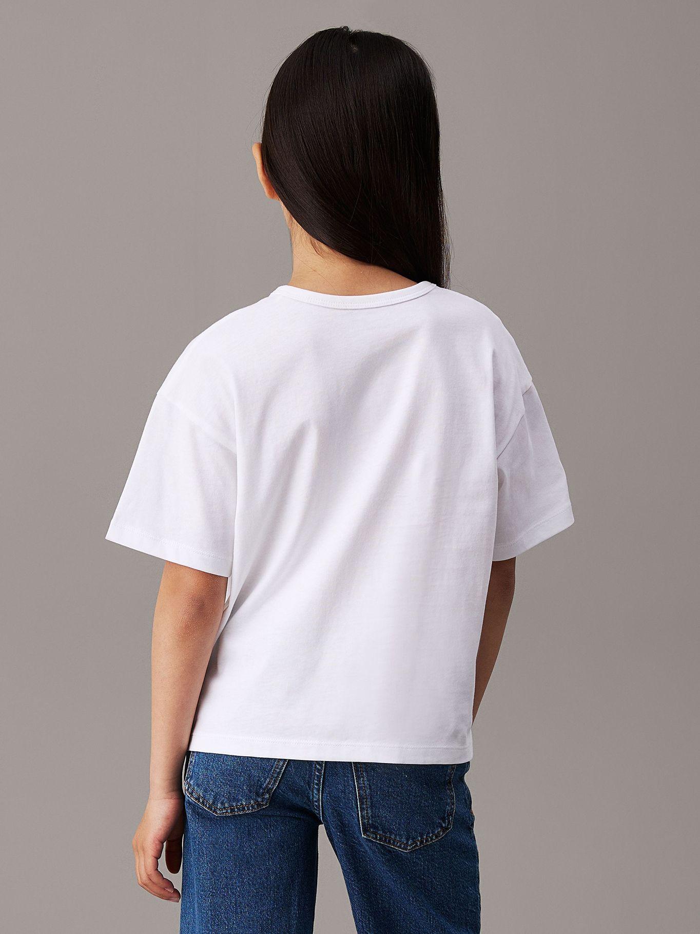 Polera holgada con logo Blanco Calvin Klein-2