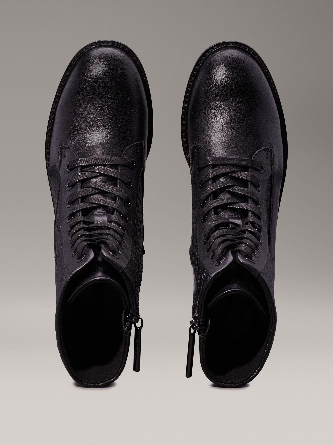 Botas Flat Combat Negro Calvin Klein-2