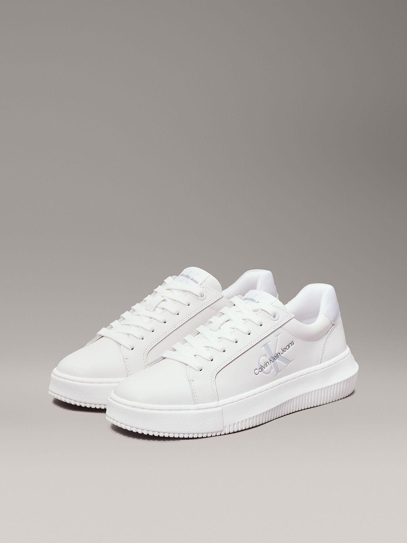 Zapatillas de Cuero Chunky Mono Blanco Calvin Klein-0