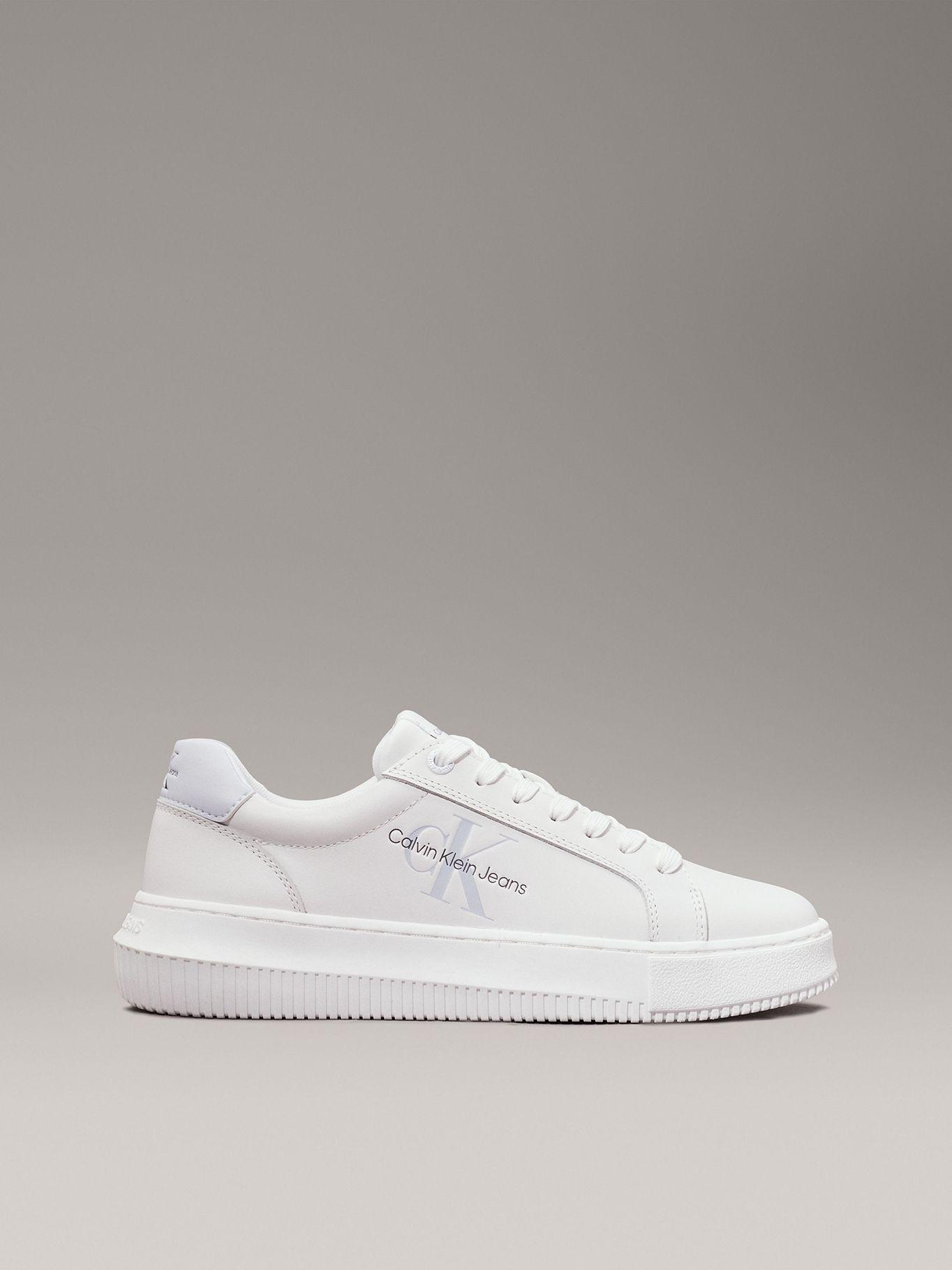 Zapatillas de Cuero Chunky Mono Blanco Calvin Klein-4
