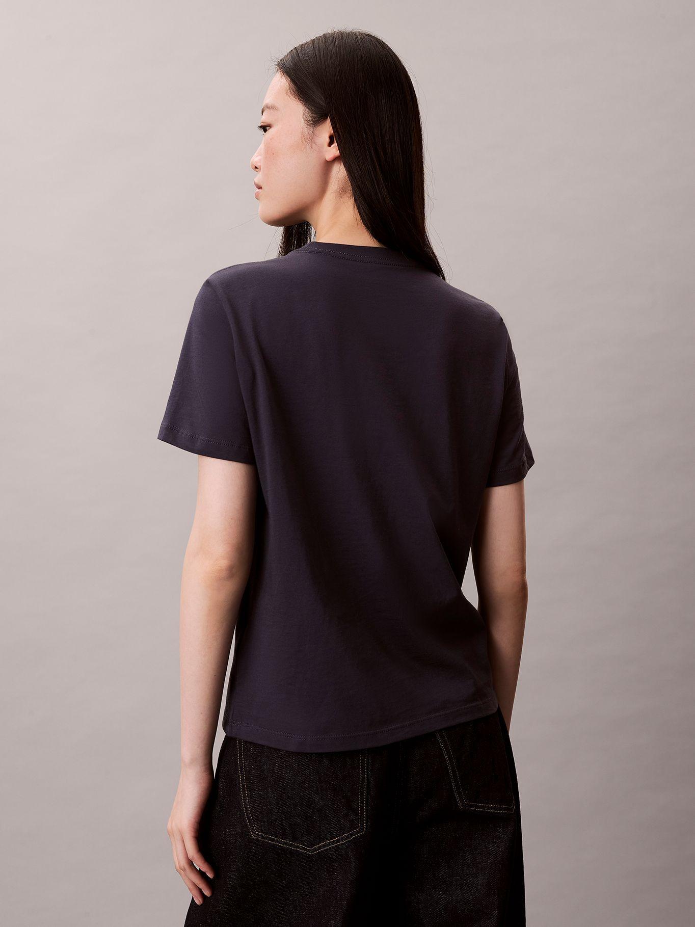 Polera Classic Foil Monologo Azul Calvin Klein-2