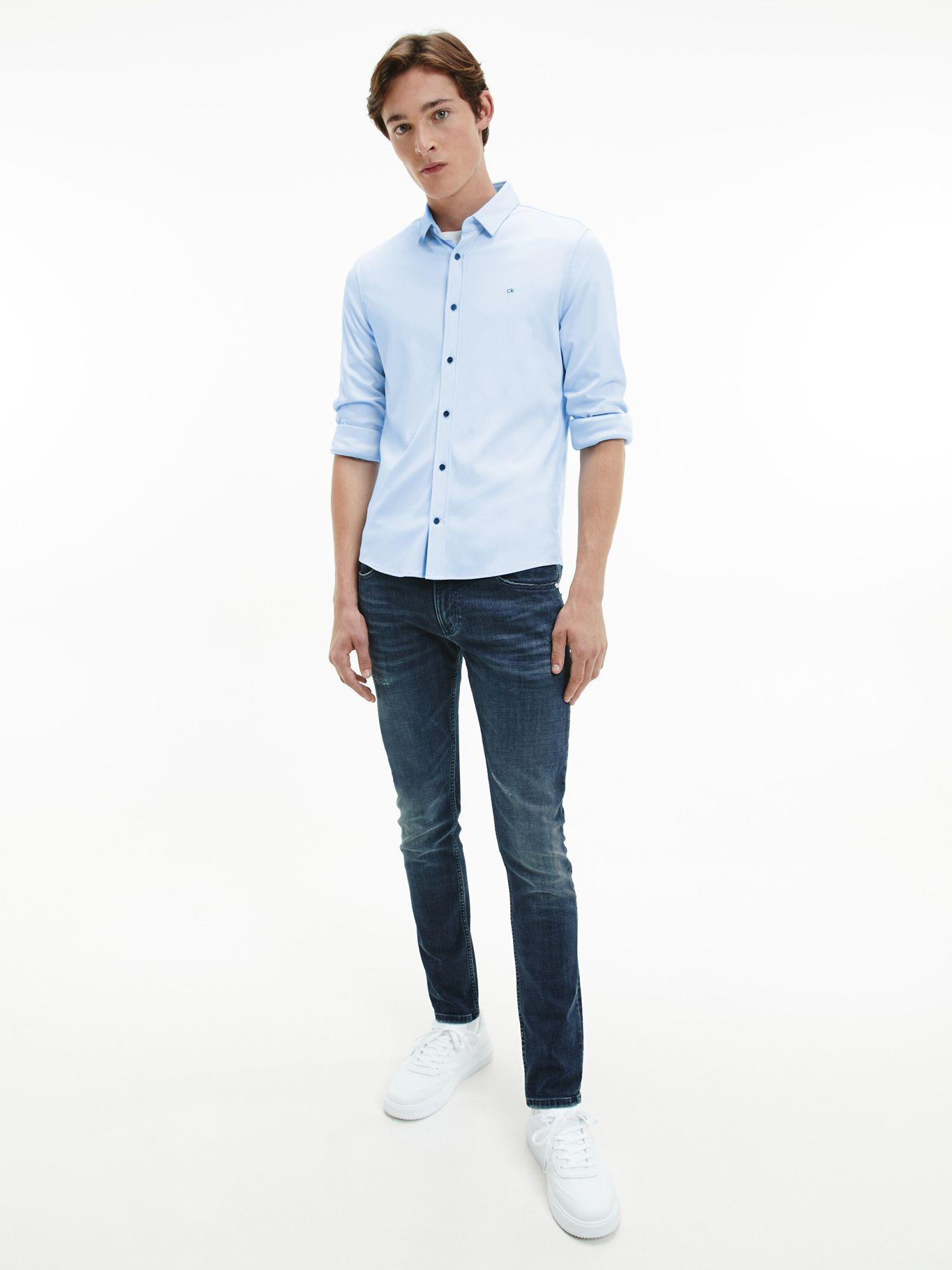 Camisa Knitted  Azul Calvin Klein-0
