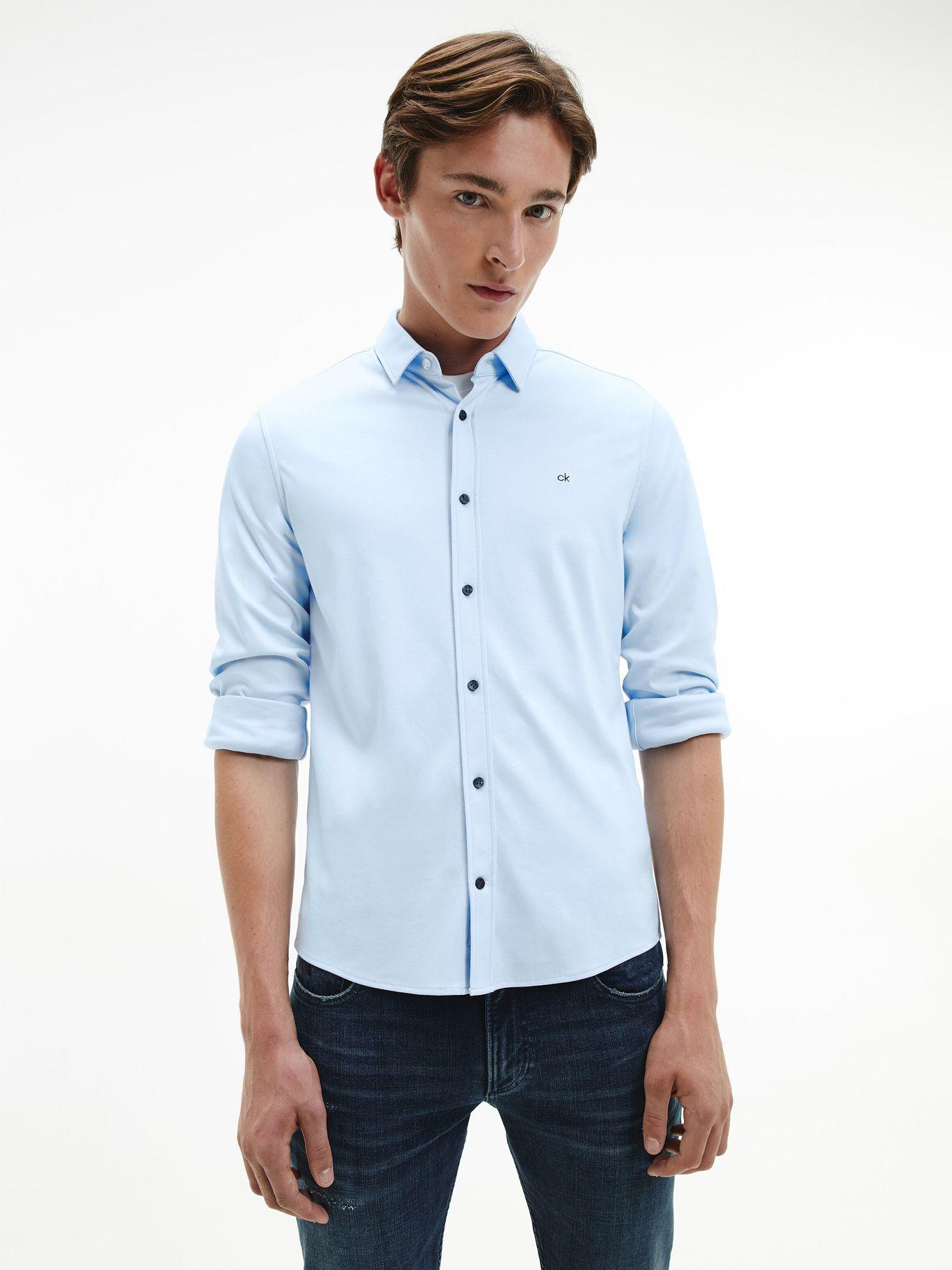 Camisa Knitted  Azul Calvin Klein-3