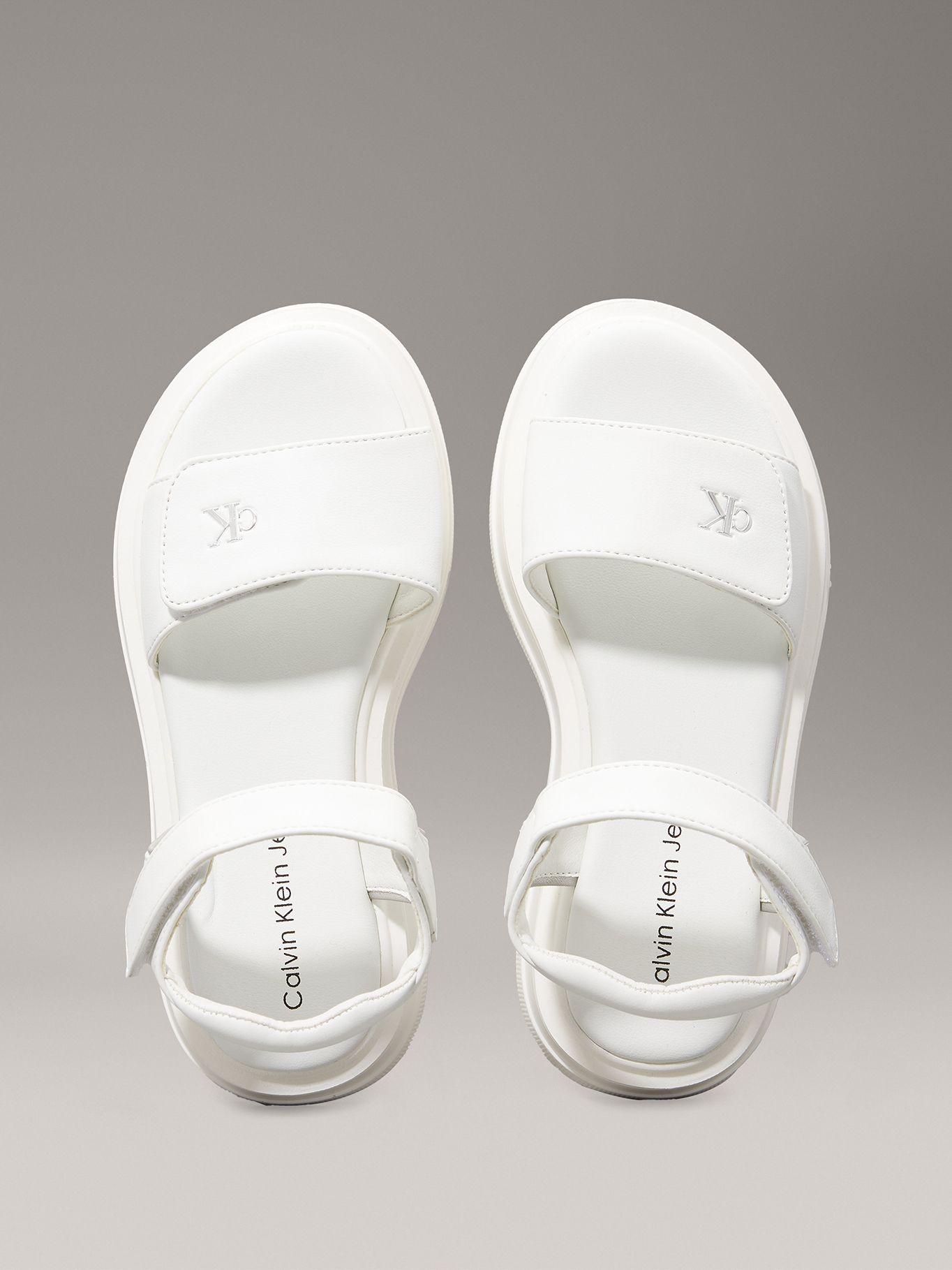 Sandalias Niña con Velcro Blanco Calvin Klein-2