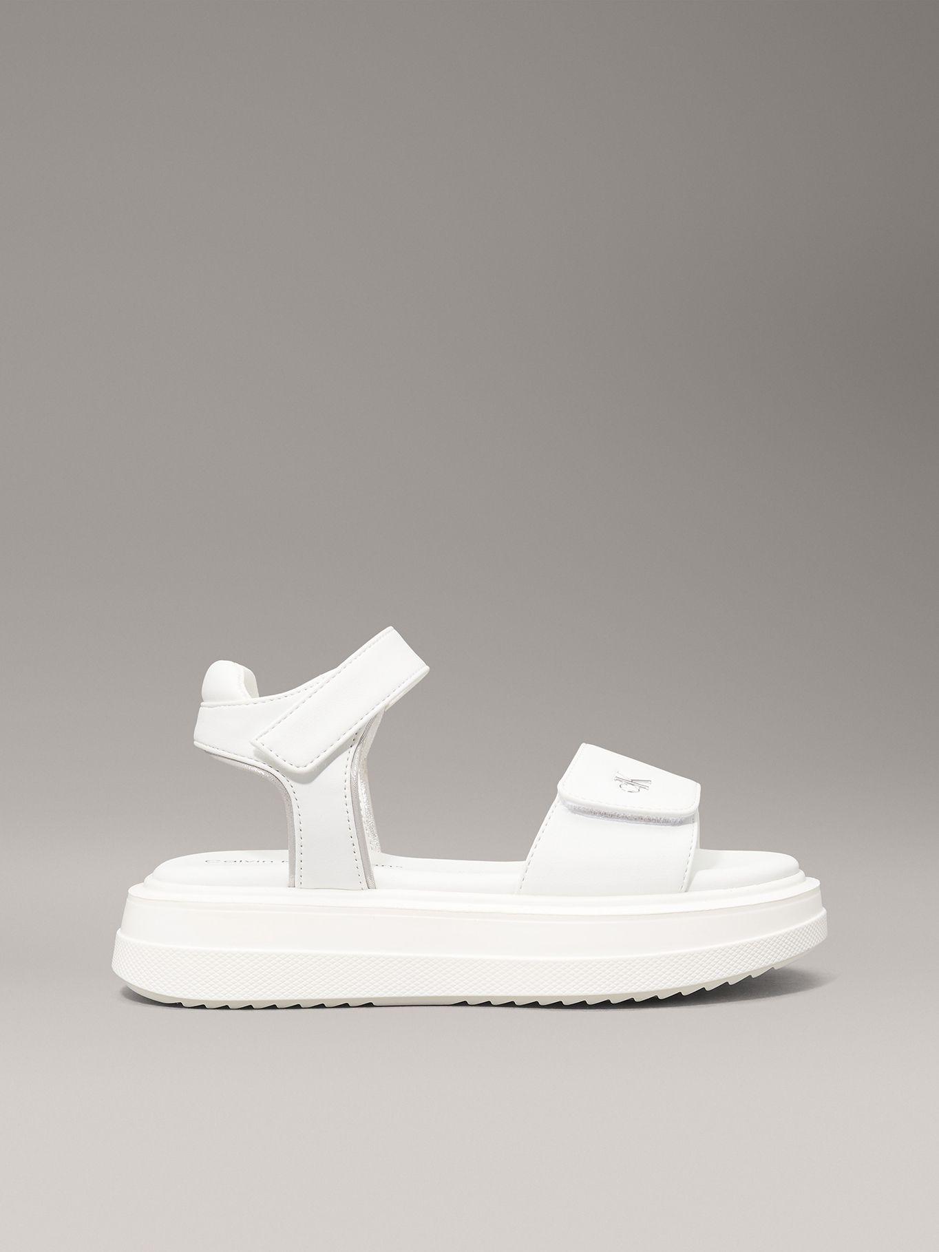 Sandalias Niña con Velcro Blanco Calvin Klein-4