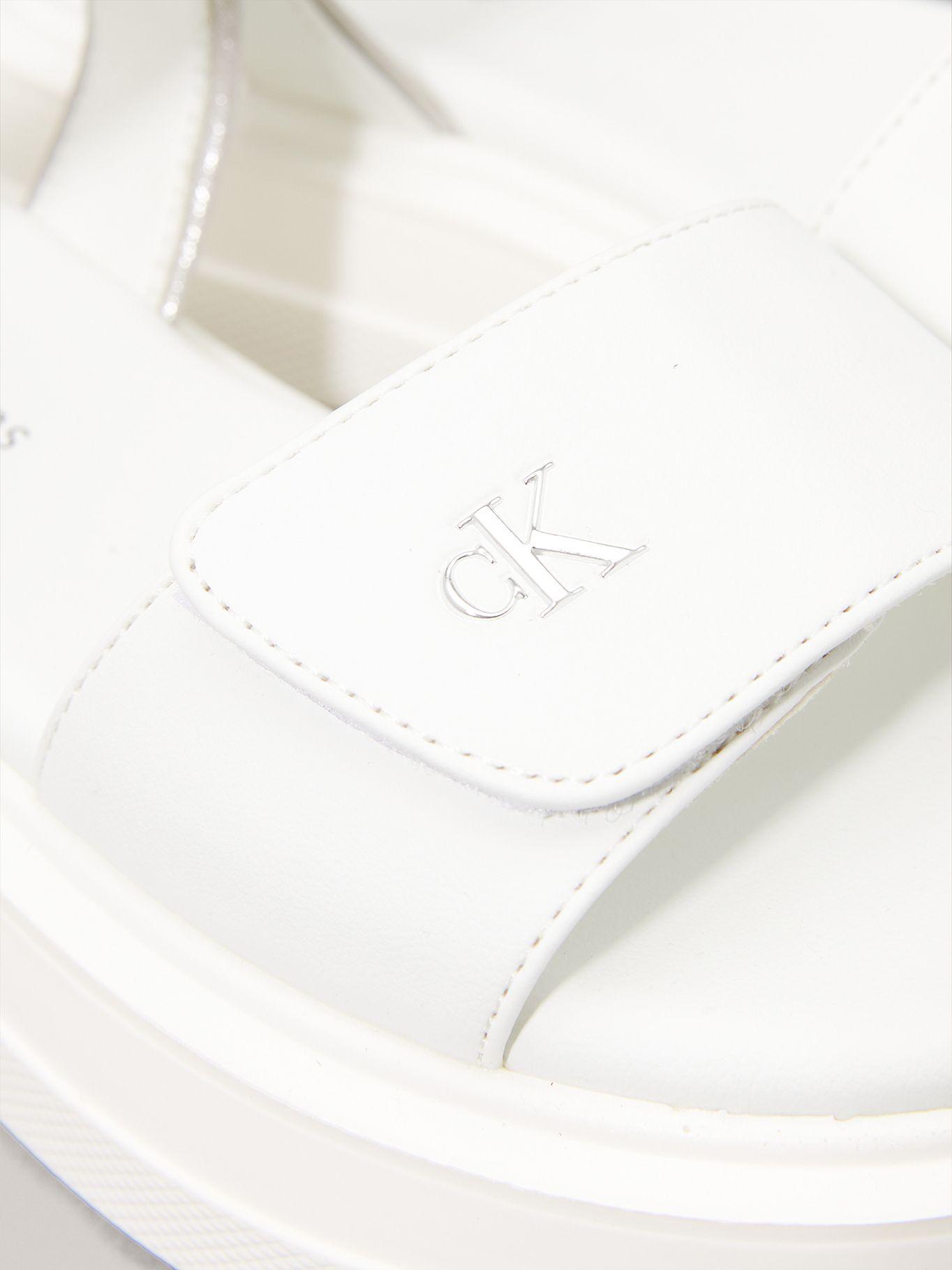 Sandalias Niña con Velcro Blanco Calvin Klein-6