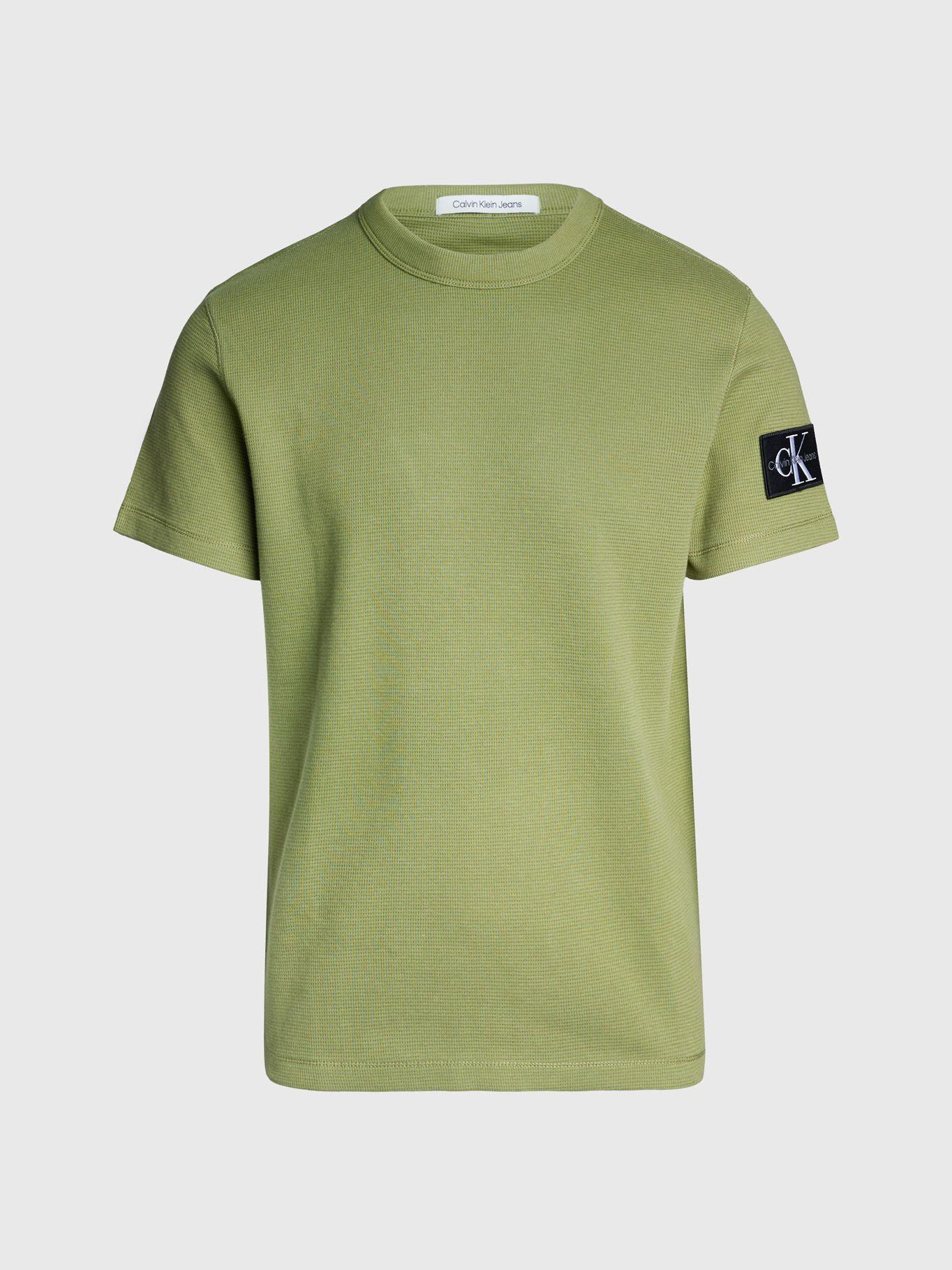Polera Badge Waffle Verde Calvin Klein-4