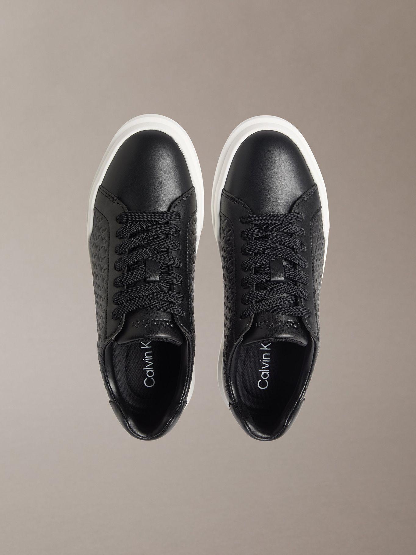 Zapatillas Chunky Grabado Negro Calvin Klein Mujer-2