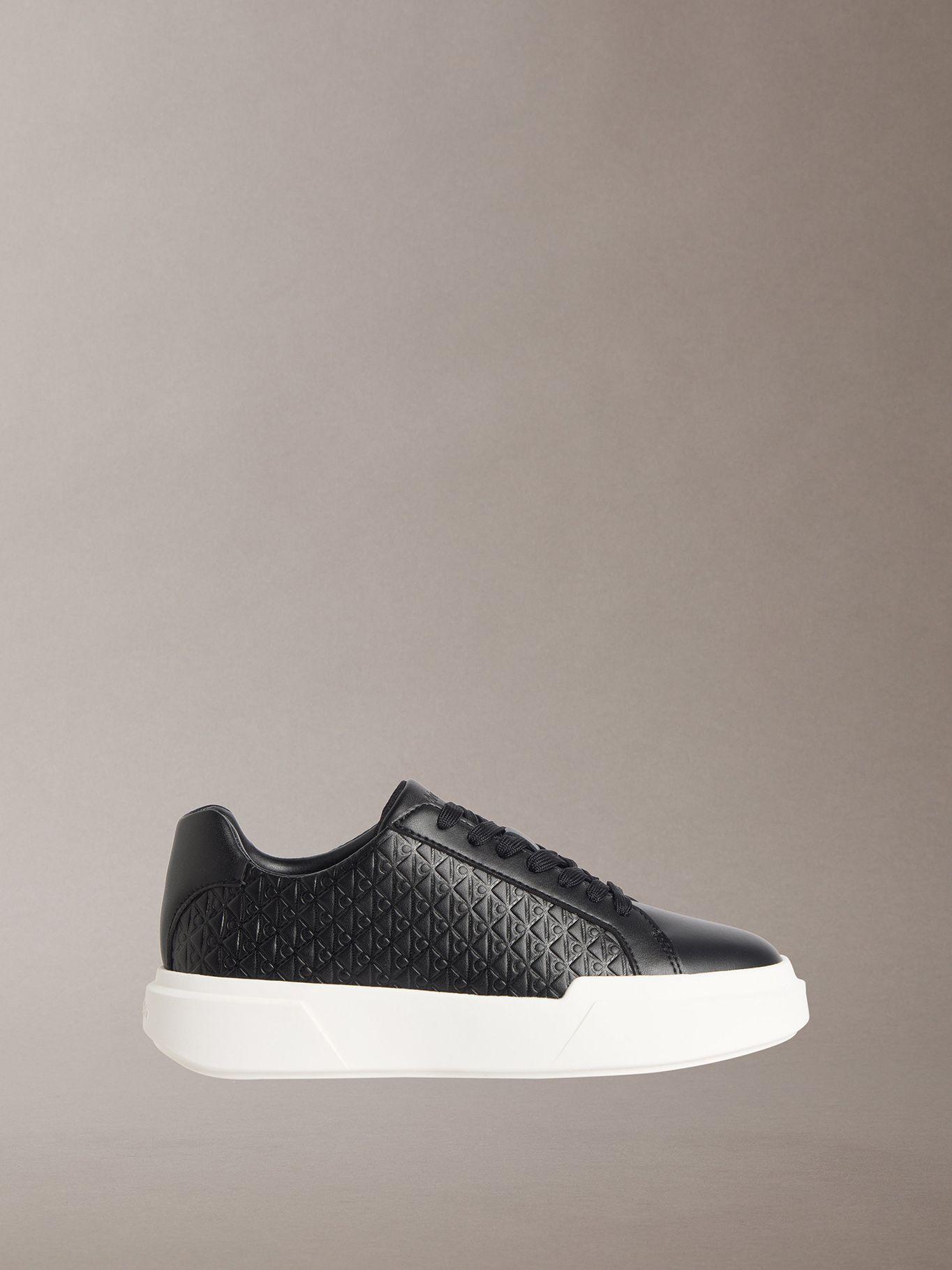Zapatillas Chunky Grabado Negro Calvin Klein Mujer-4