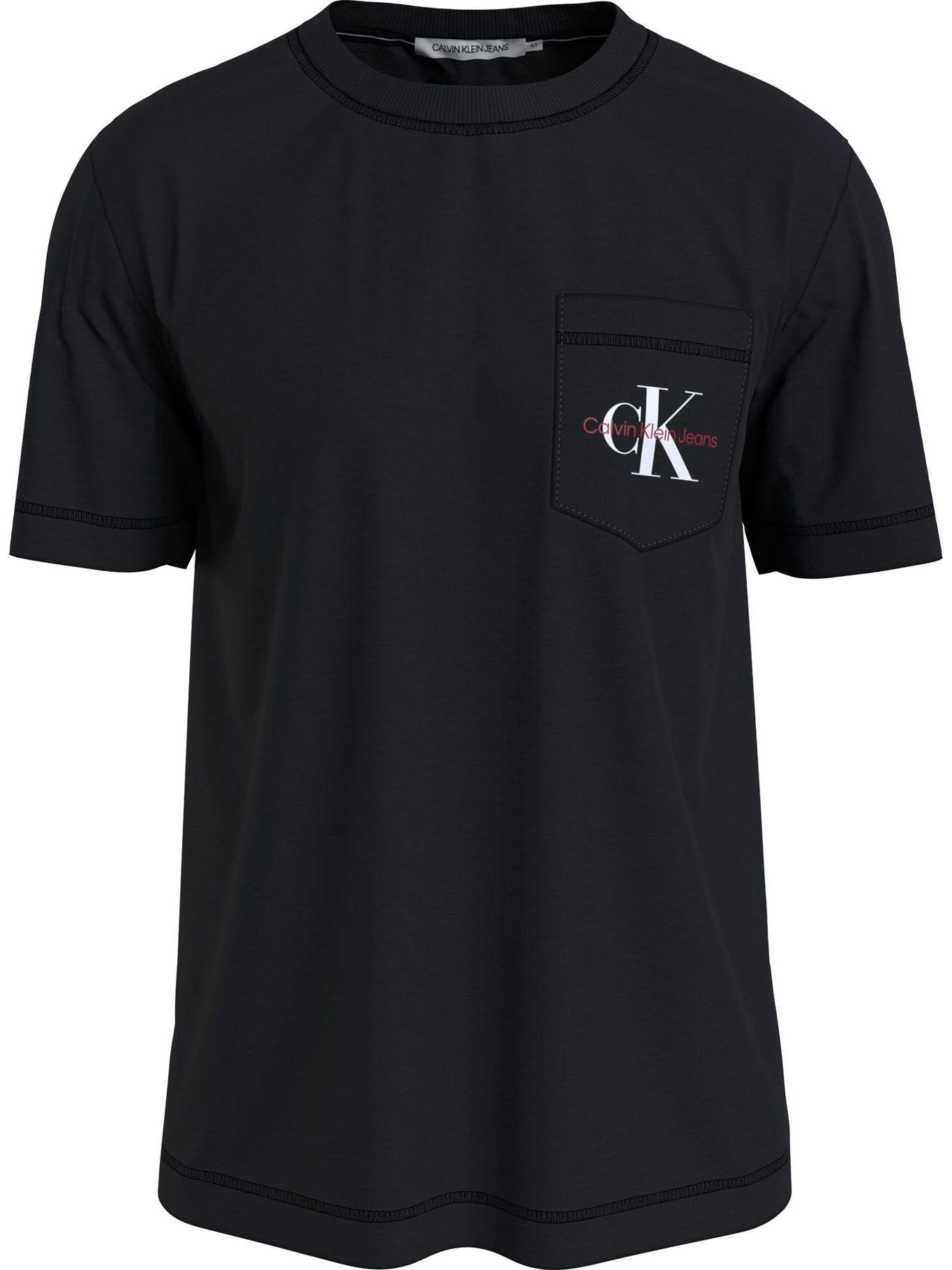 Polera Monogram Logo Pocket Negro 0GK Calvin Klein-4
