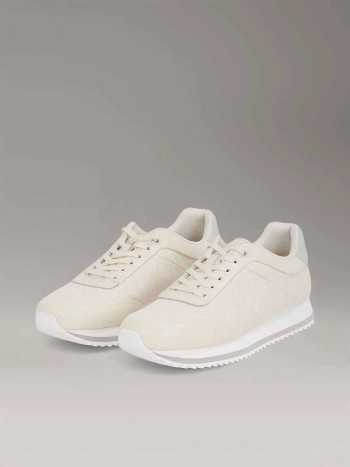 Zapatilla Runner Lace Up Beige Calvin Klein-0