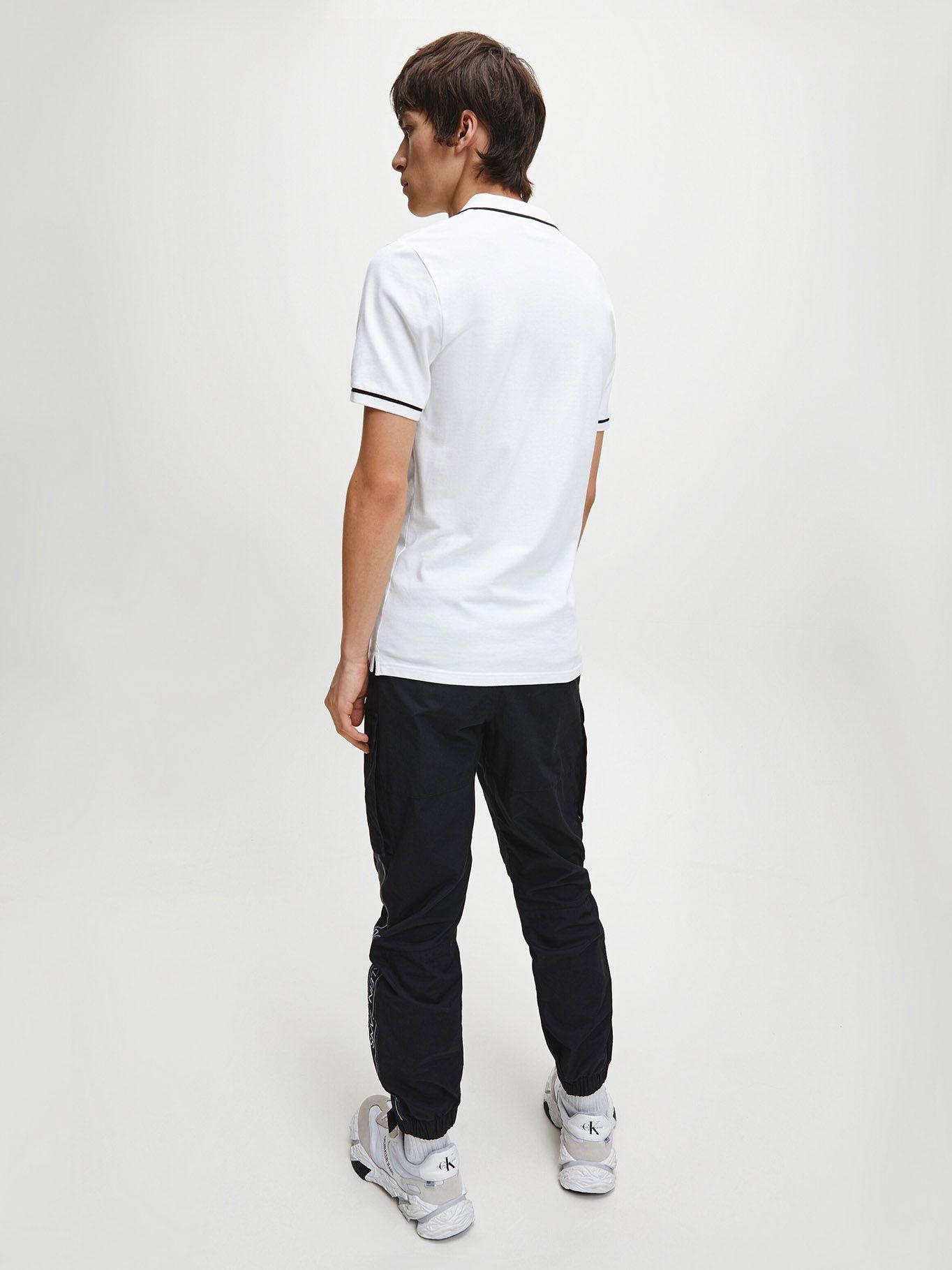 Polo Tipping Slim Blanco YAF Calvin Klein-2