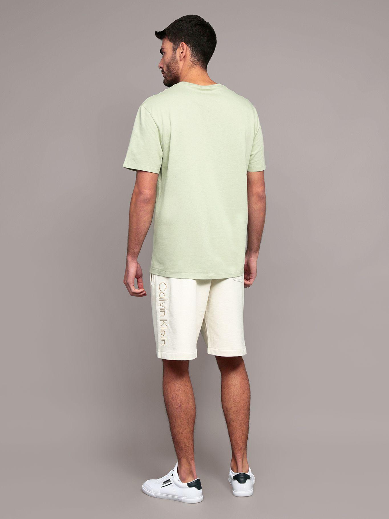 Polera Monograma Crew Verde Calvin Klein-2