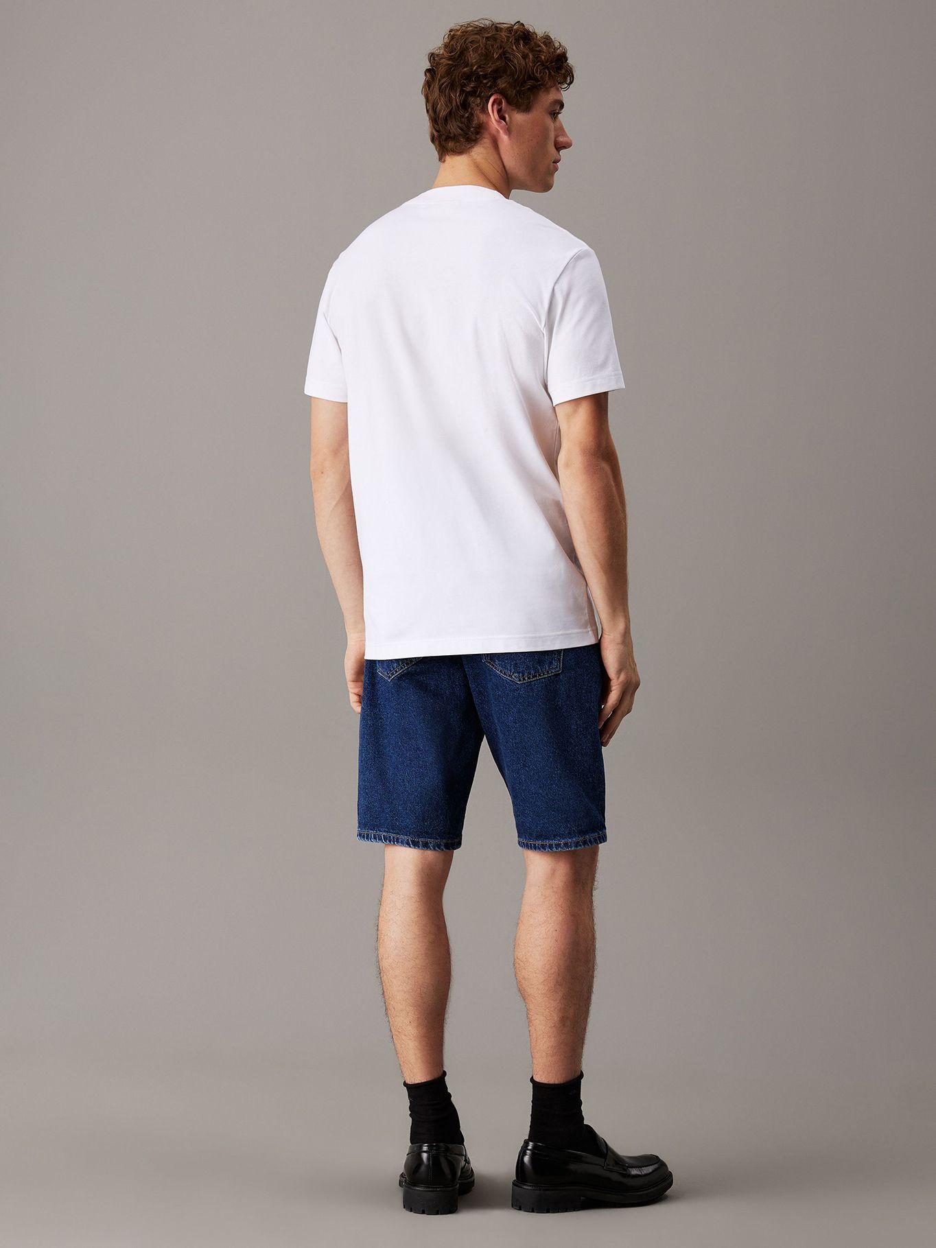 Polera regular punto pesado Blanco Calvin Klein-2