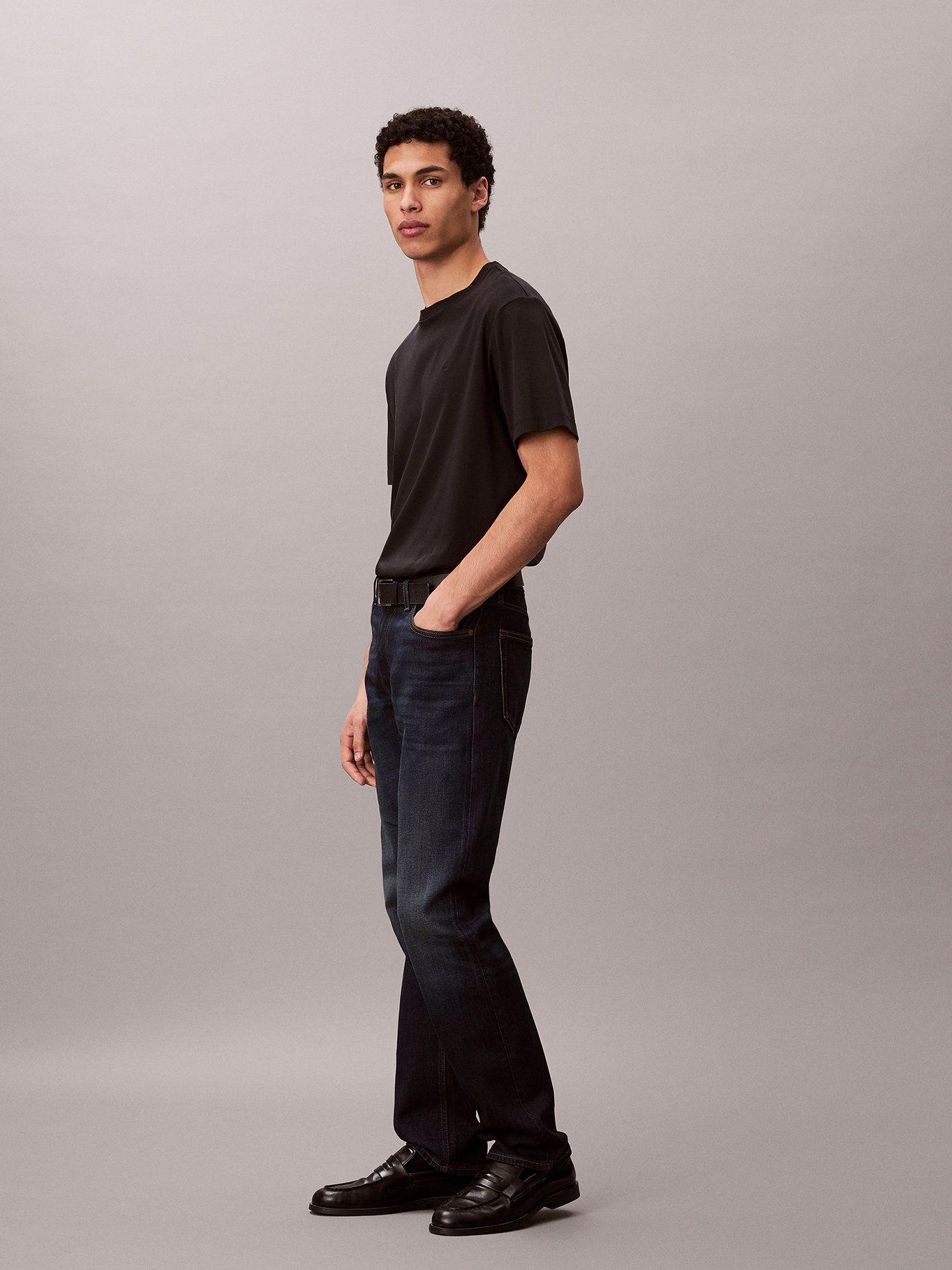Jeans Slim Straight Azul Calvin Klein-3