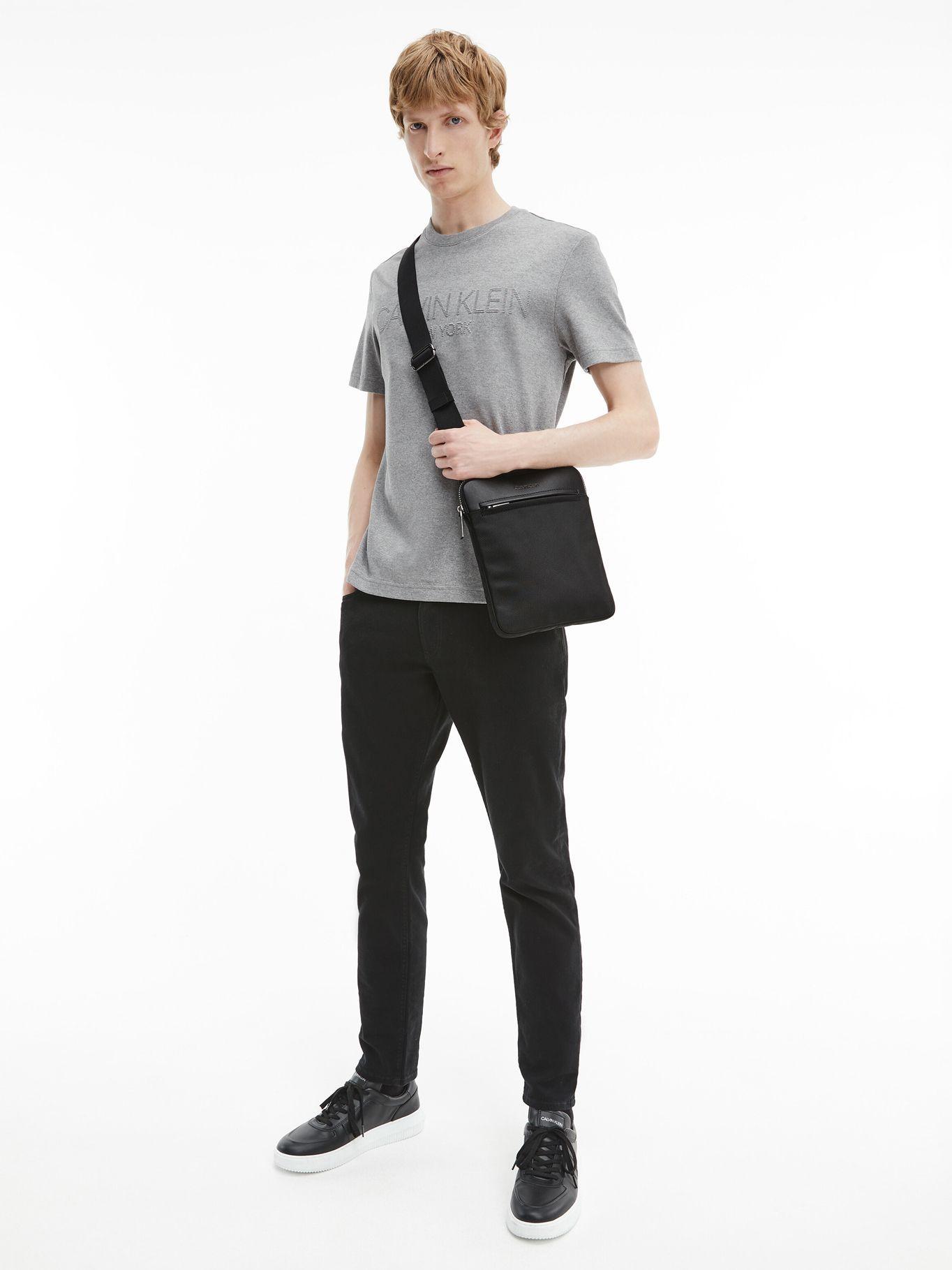 Messenger Flat CK Insert Negro Calvin Klein Hombre-4