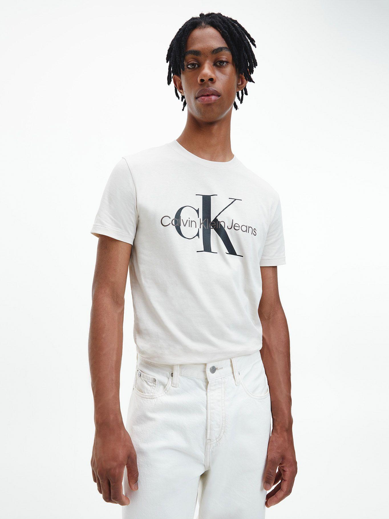 Polera Seasonal Monogram Crema ACF Calvin Klein-0