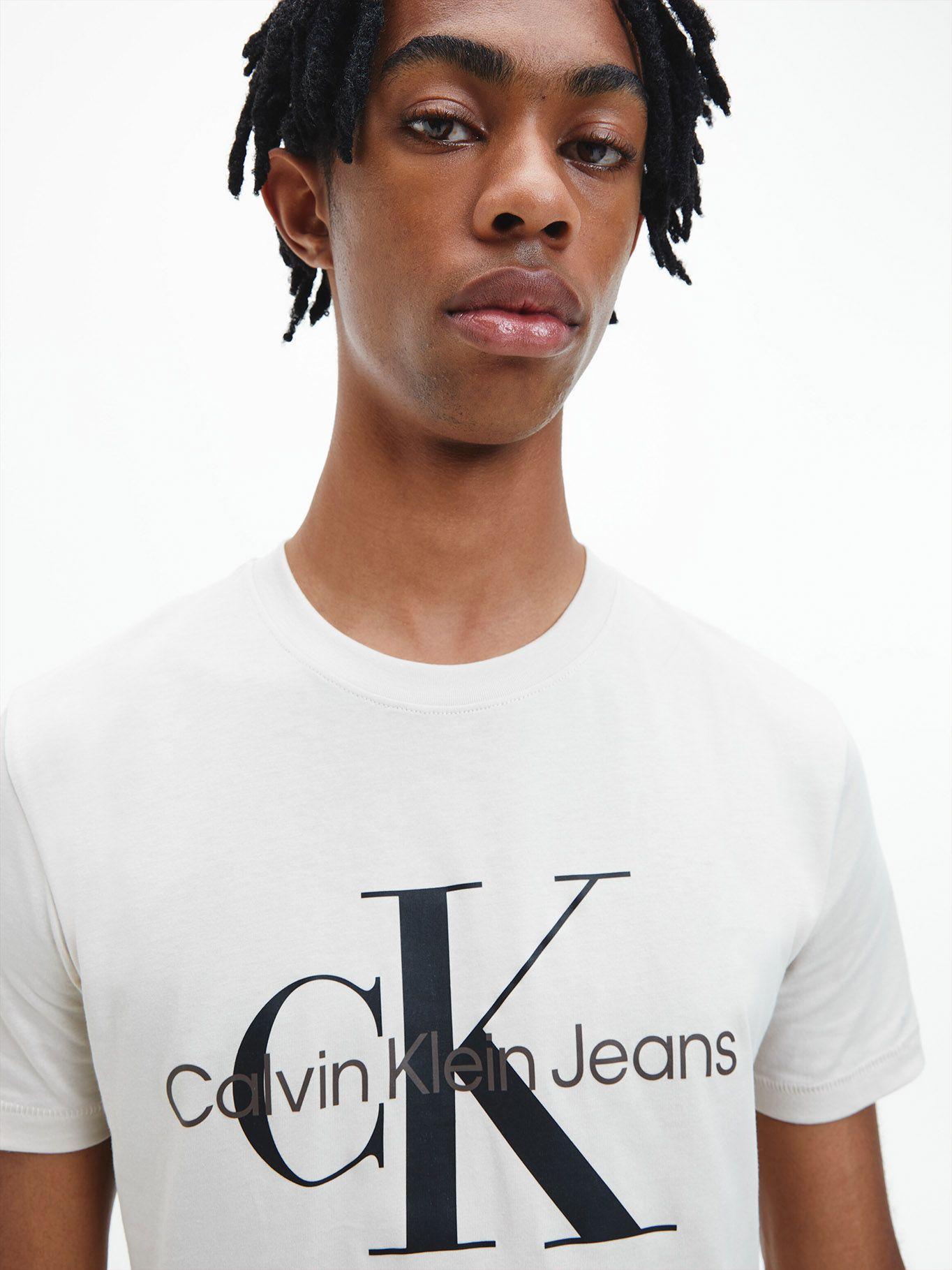 Polera Seasonal Monogram Crema ACF Calvin Klein-3