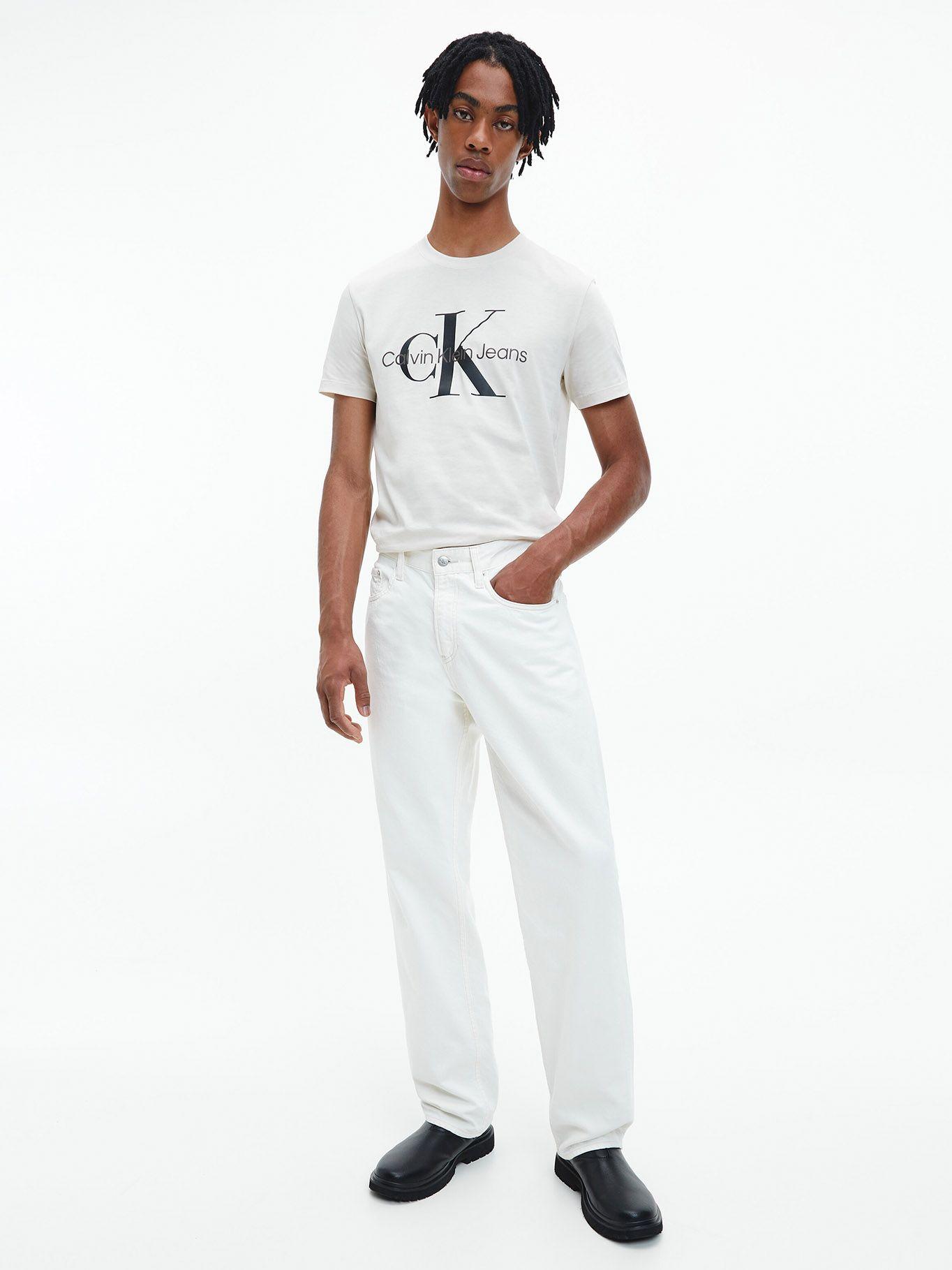 Polera Seasonal Monogram Crema ACF Calvin Klein-1
