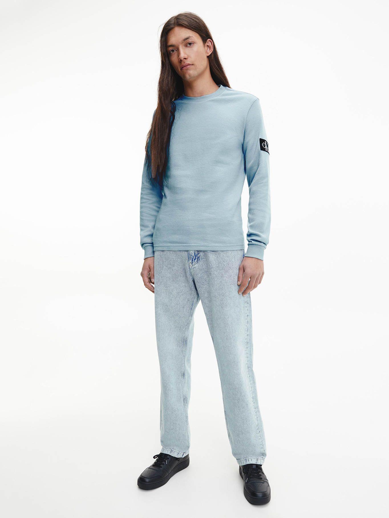 Camiseta de manga larga de algodón orgánico Celeste Calvin Klein-1
