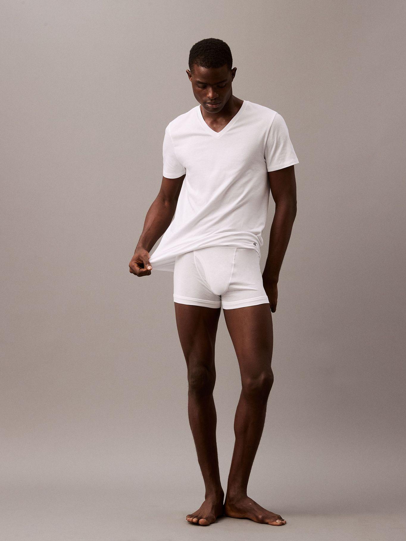 Pack 3 Camisetas V Cotton Classics Blanco Calvin Klein-2
