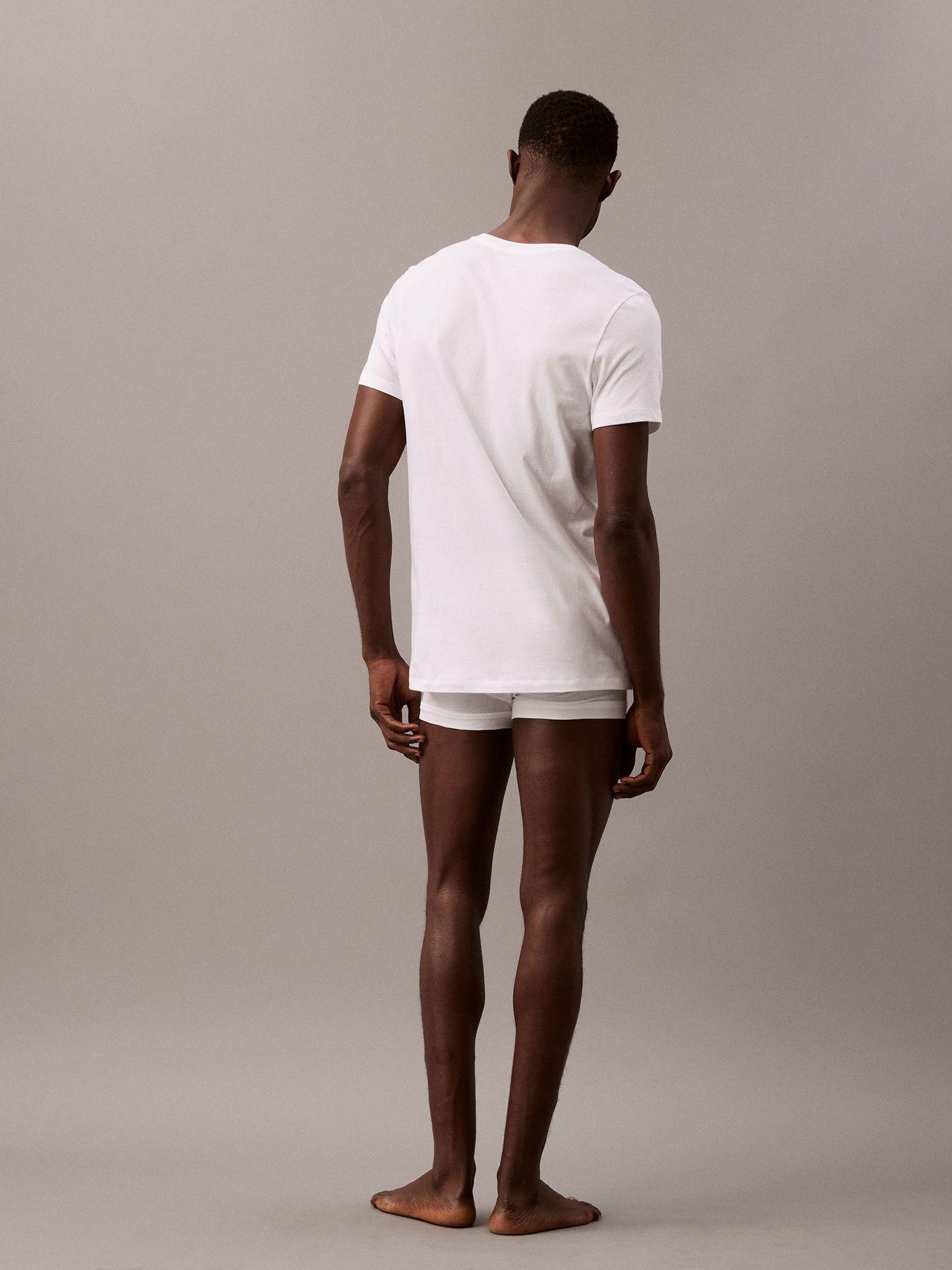 Pack 3 Camisetas V Cotton Classics Blanco Calvin Klein-3