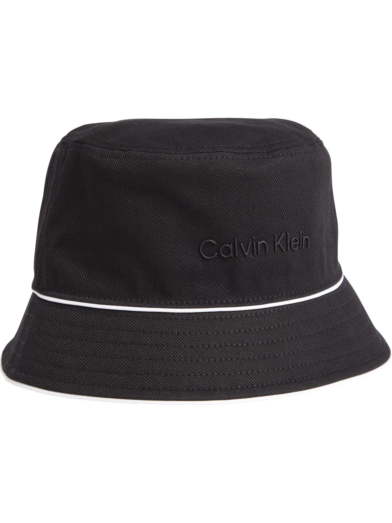 Gorro de pescador con logo en relieve Negro Calvin Klein-0