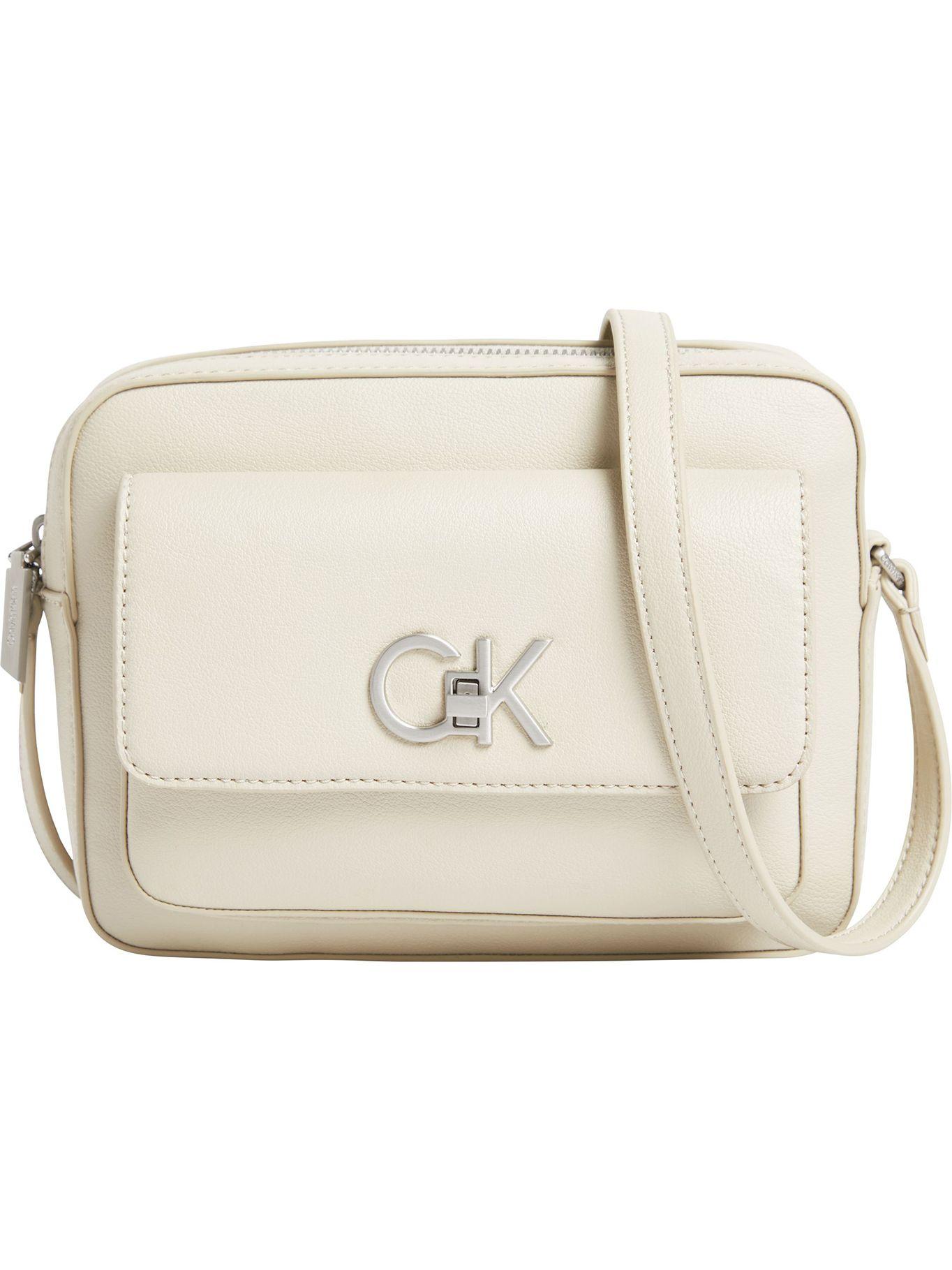 Bandolera Re-Lock Camera Beige Calvin Klein-0