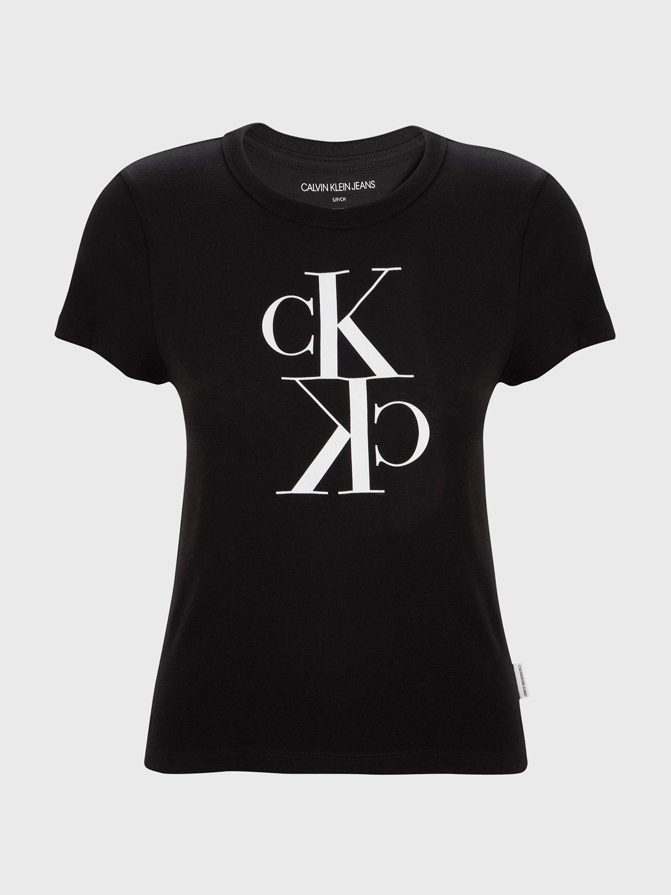 Polera Reverse Negro Calvin Klein-0