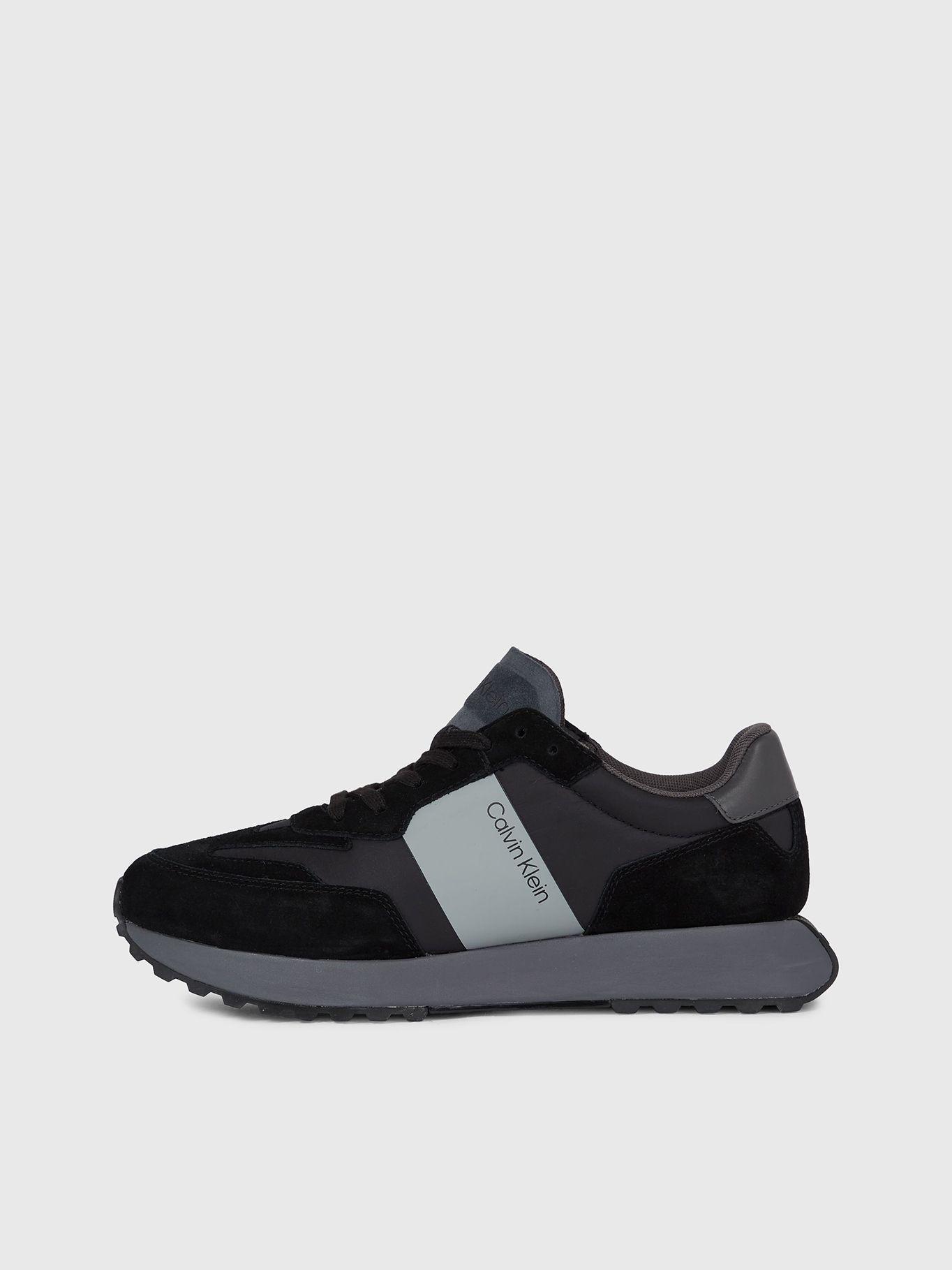 Zapatilla de Cuero Low Top Up Mix Negro Calvin Klein-5