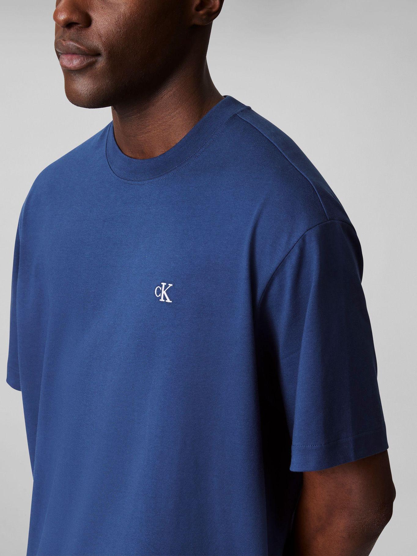 Polera Relaxed con Monograma Archive Azul Calvin Klein-3