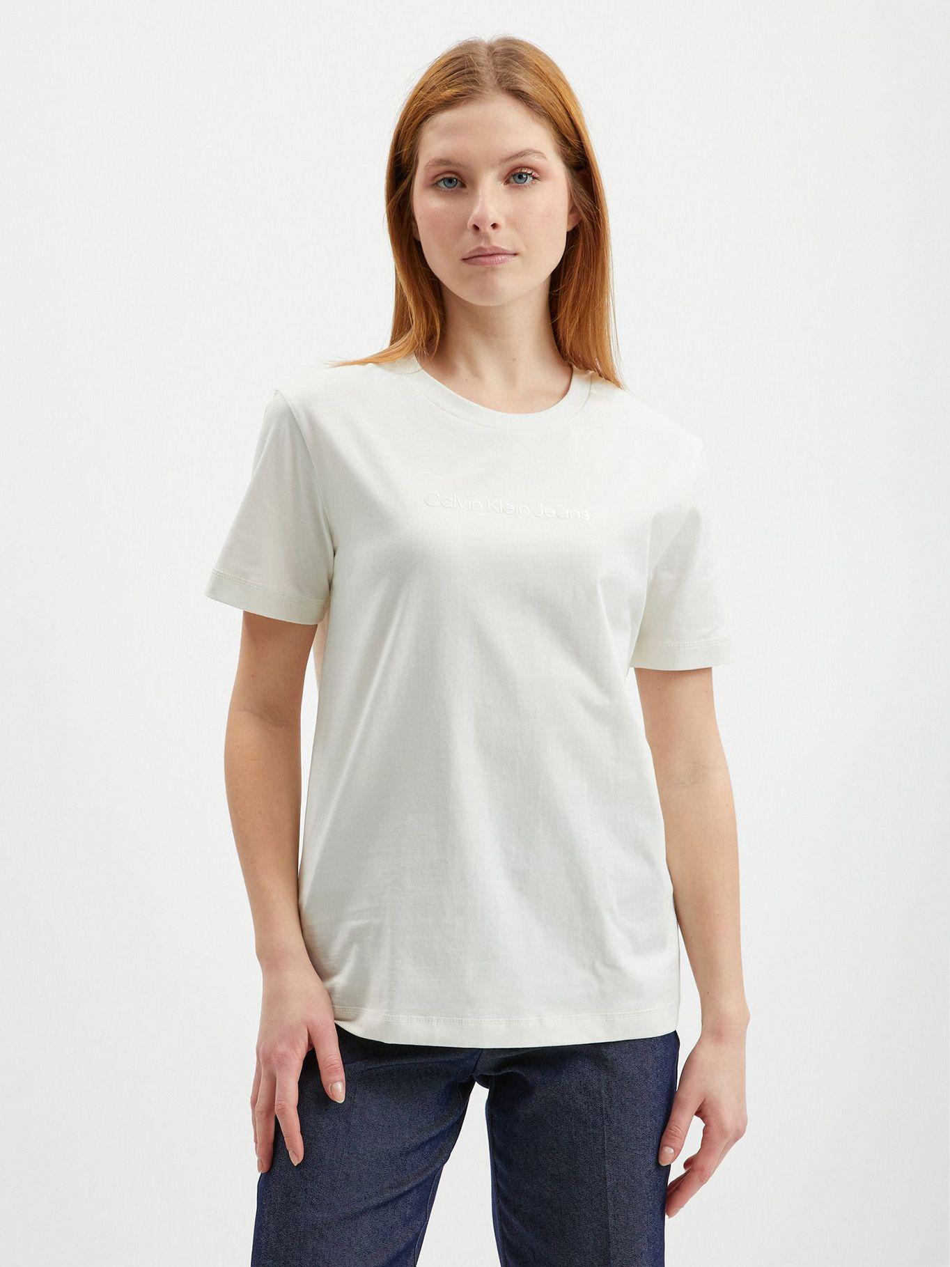 Camiseta con logo Blanco Calvin Klein J20J220284-YBI-0
