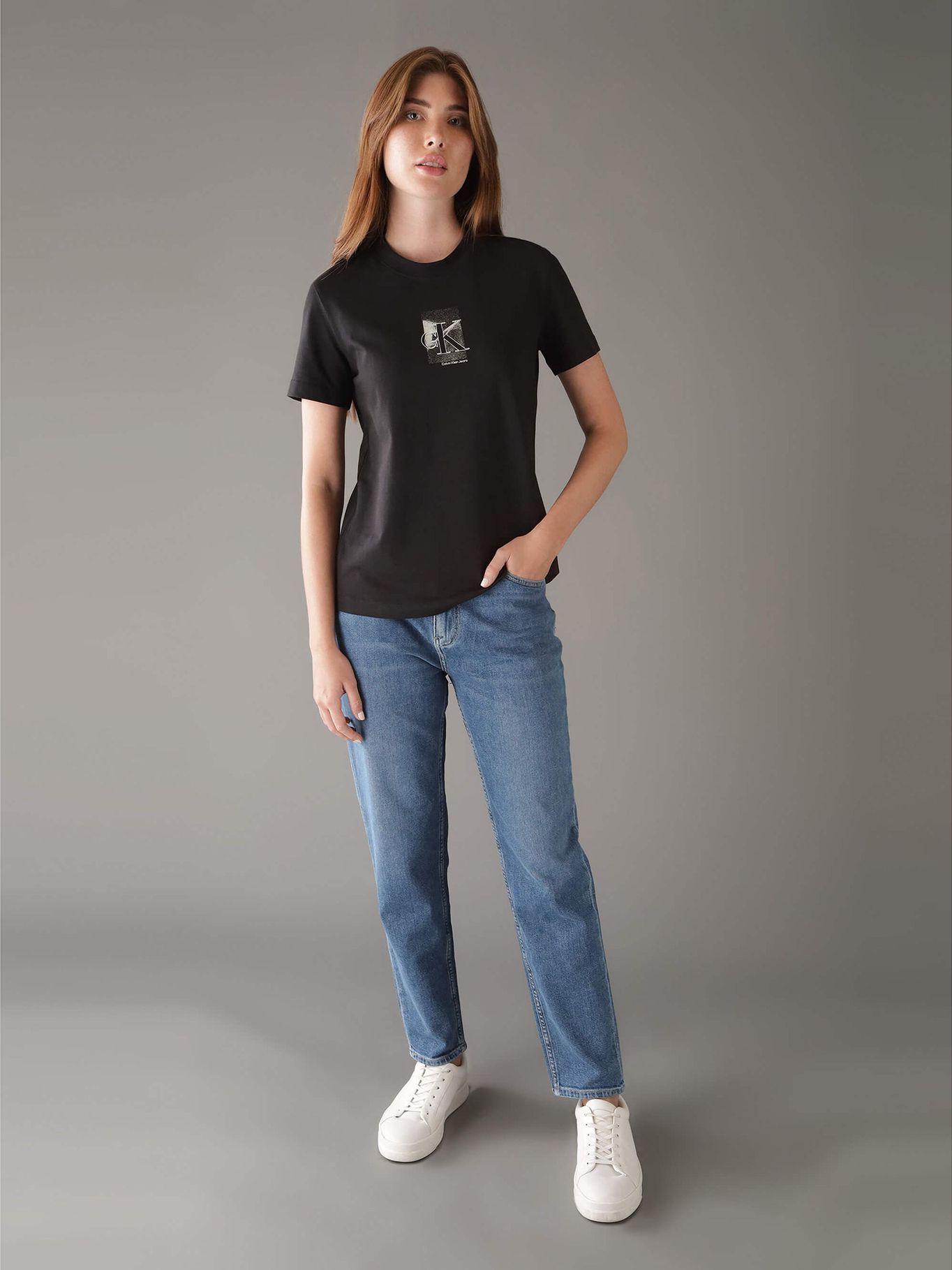 Polera Diffused Ck Regular Negro Calvin Klein-1
