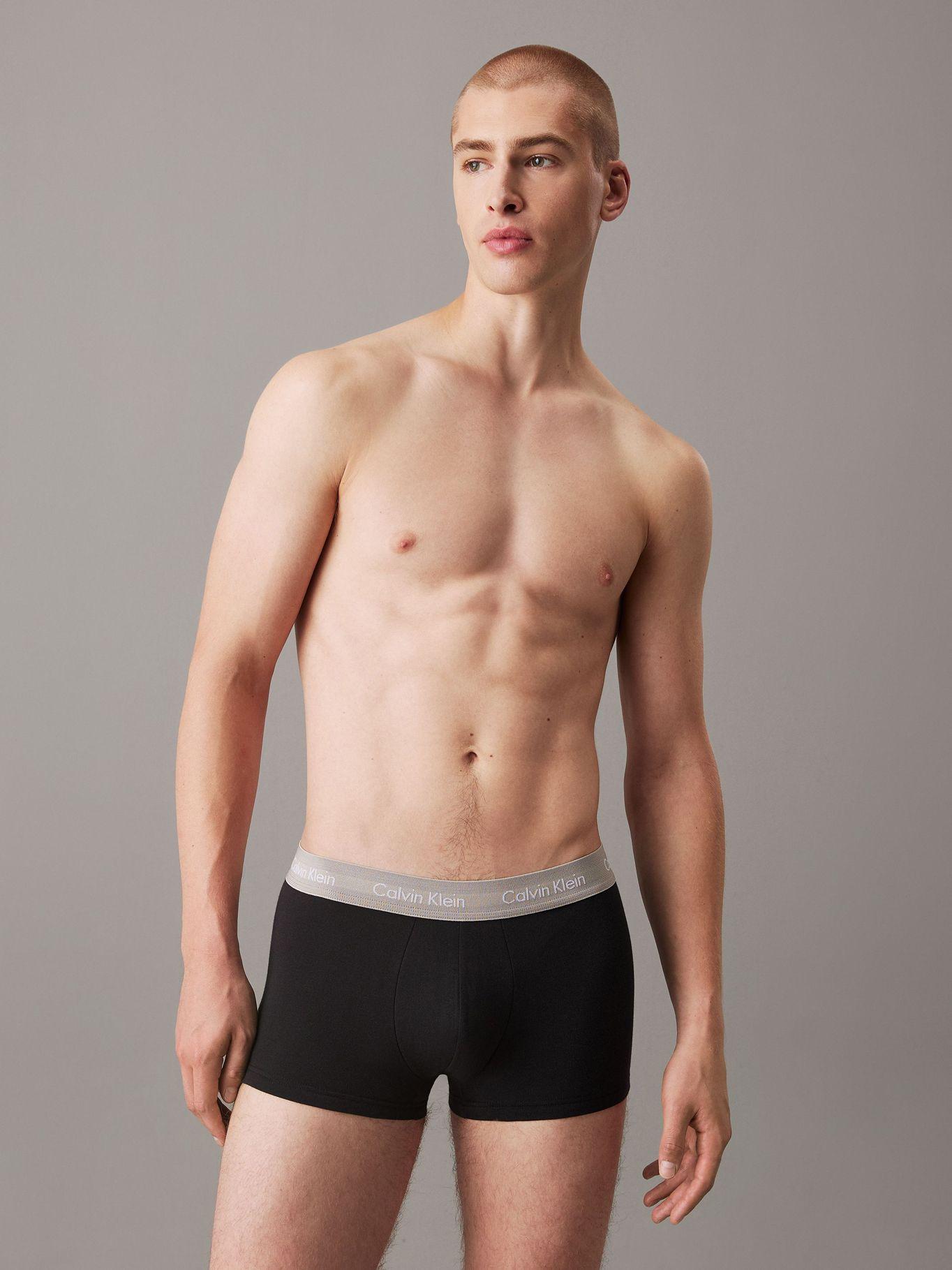 Pack 3 boxer trunk / cotton strech Negro Calvin Klein-1