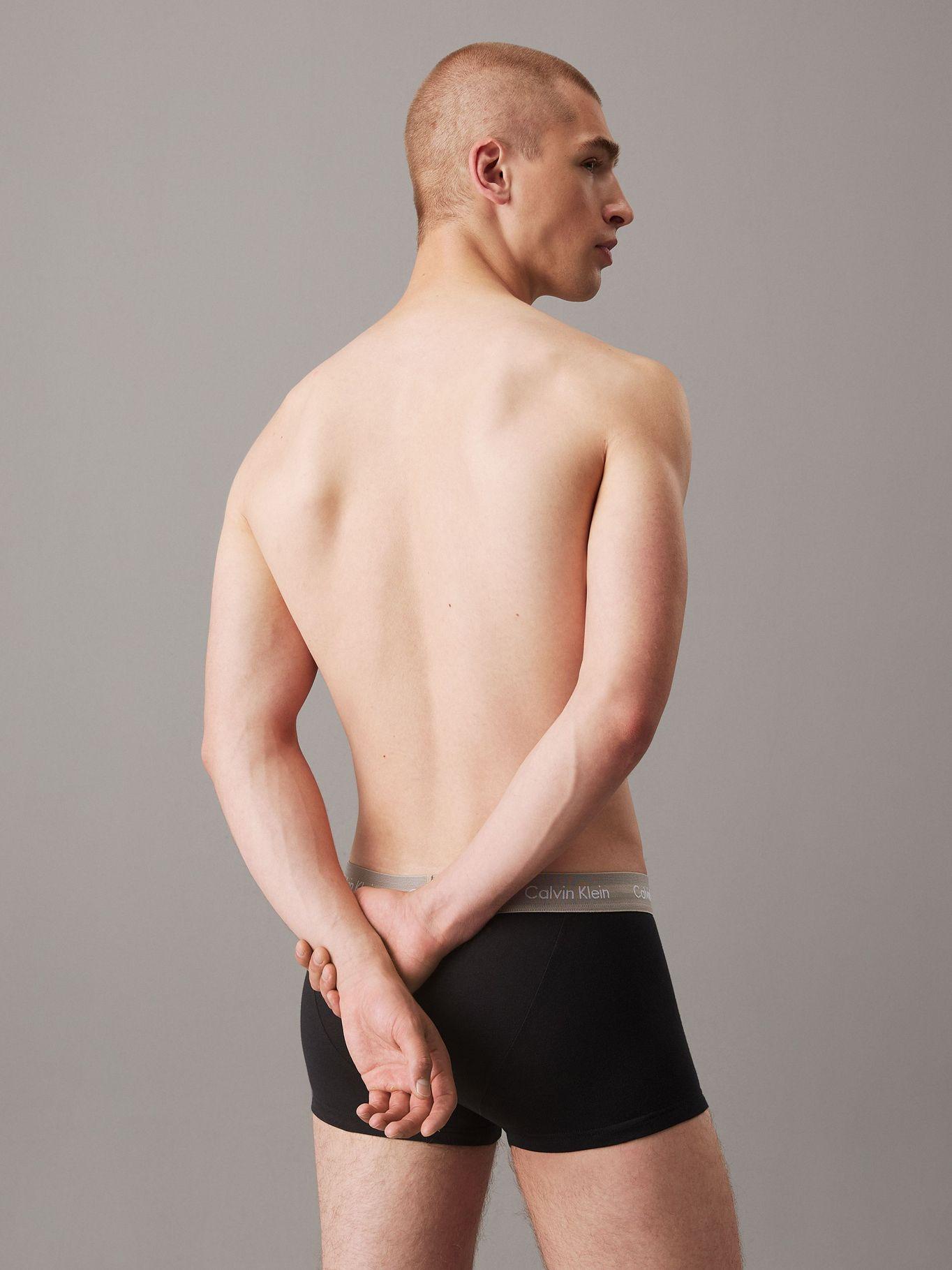 Pack 3 boxer trunk / cotton strech Negro Calvin Klein-3