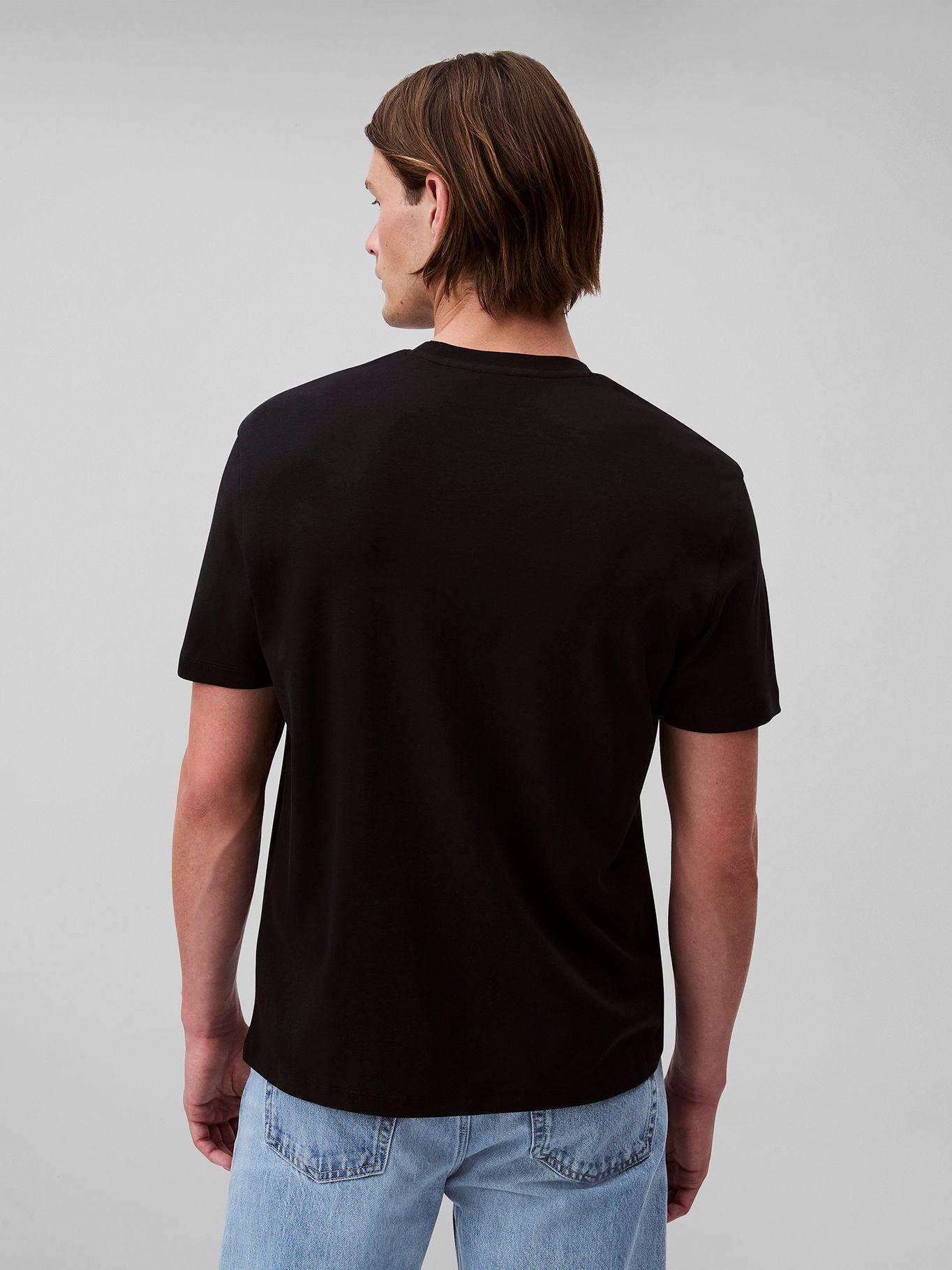 Polera Algodón Supima Cuello Redondo Negro Calvin Klein-2