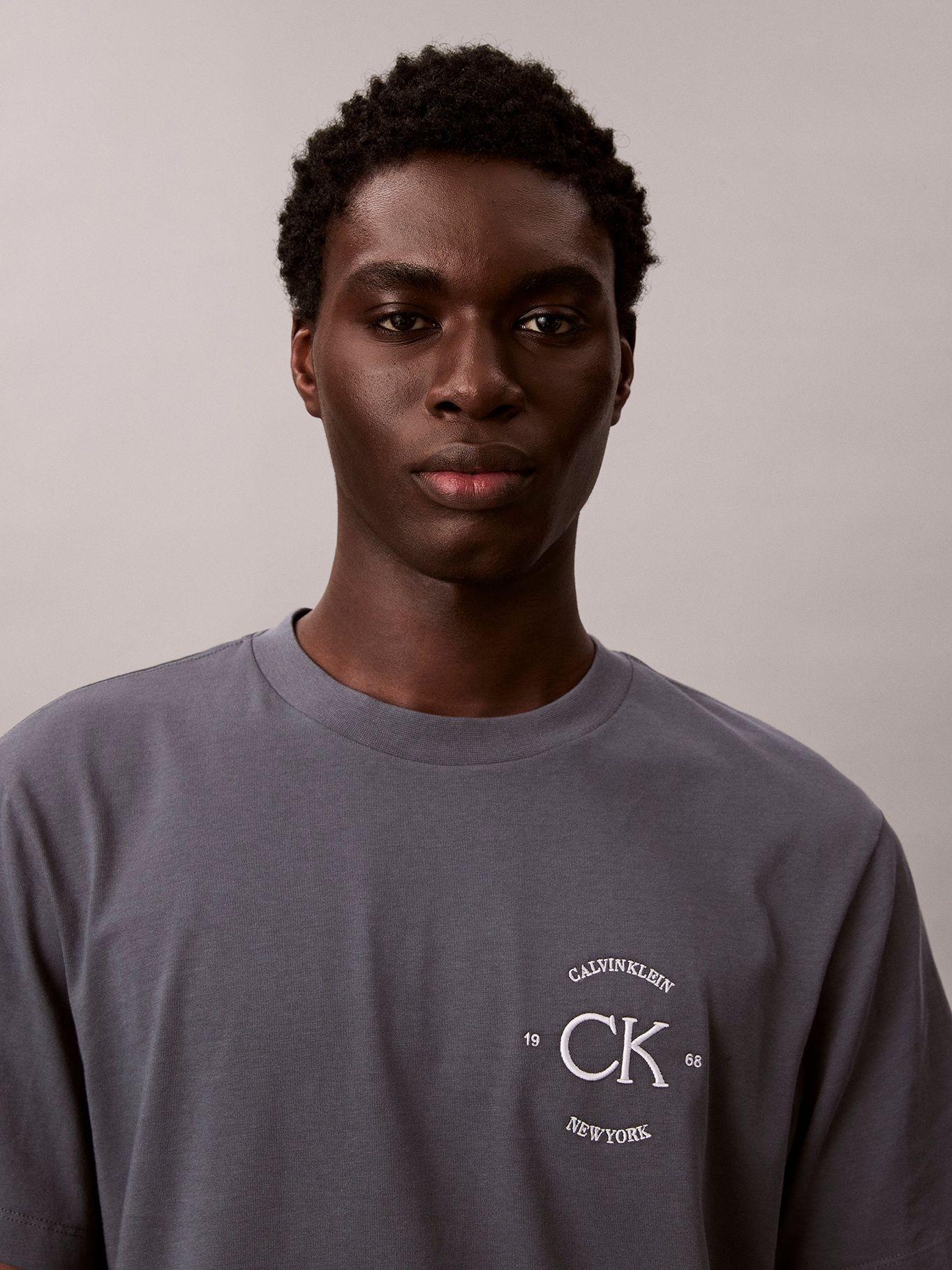 Polera con Estampado Gráfico Gris Calvin Klein-3