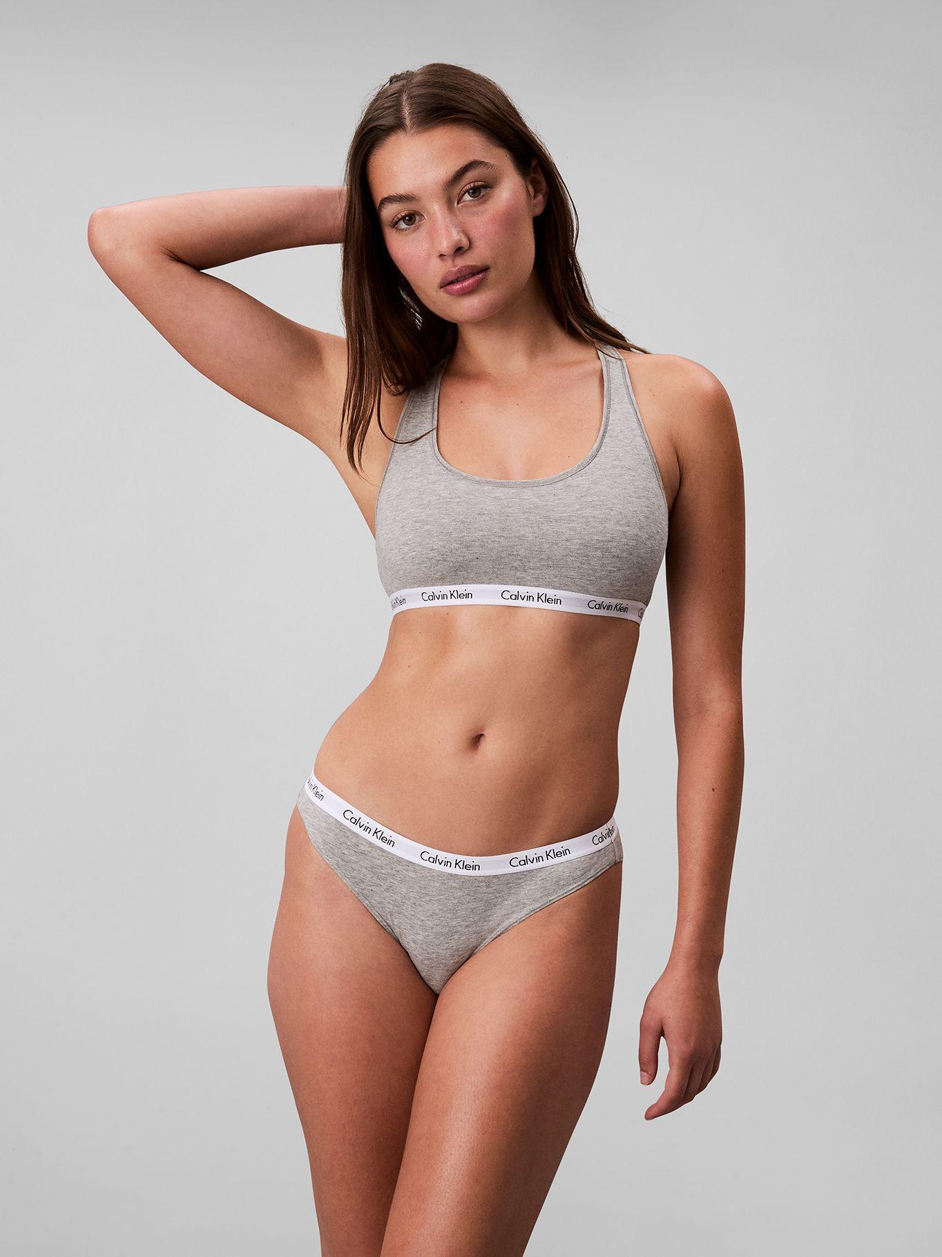 Bralette Lightly Lined Gris Calvin Klein-0