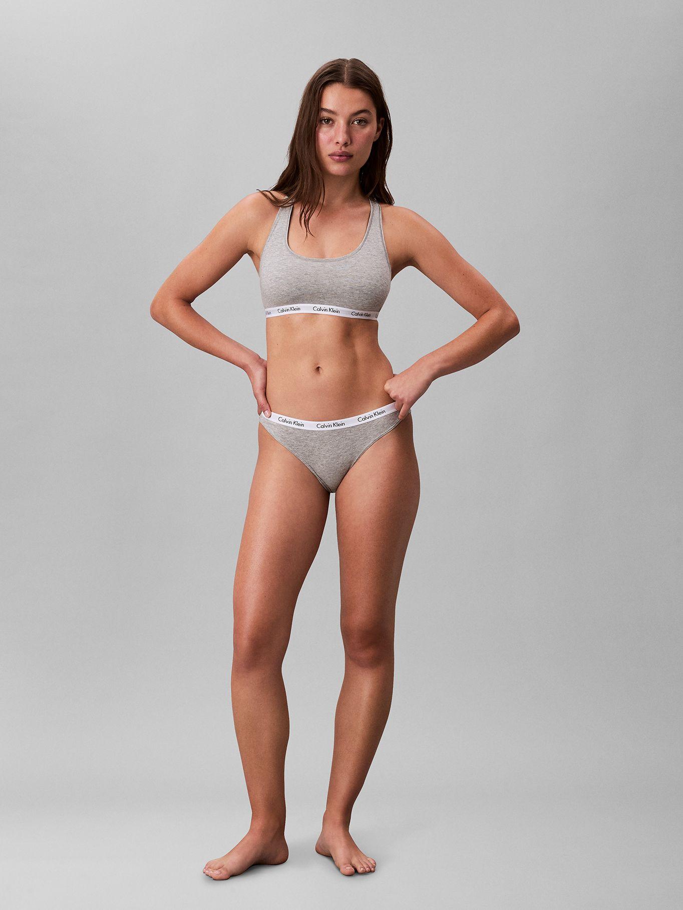 Bralette Lightly Lined Gris Calvin Klein-1