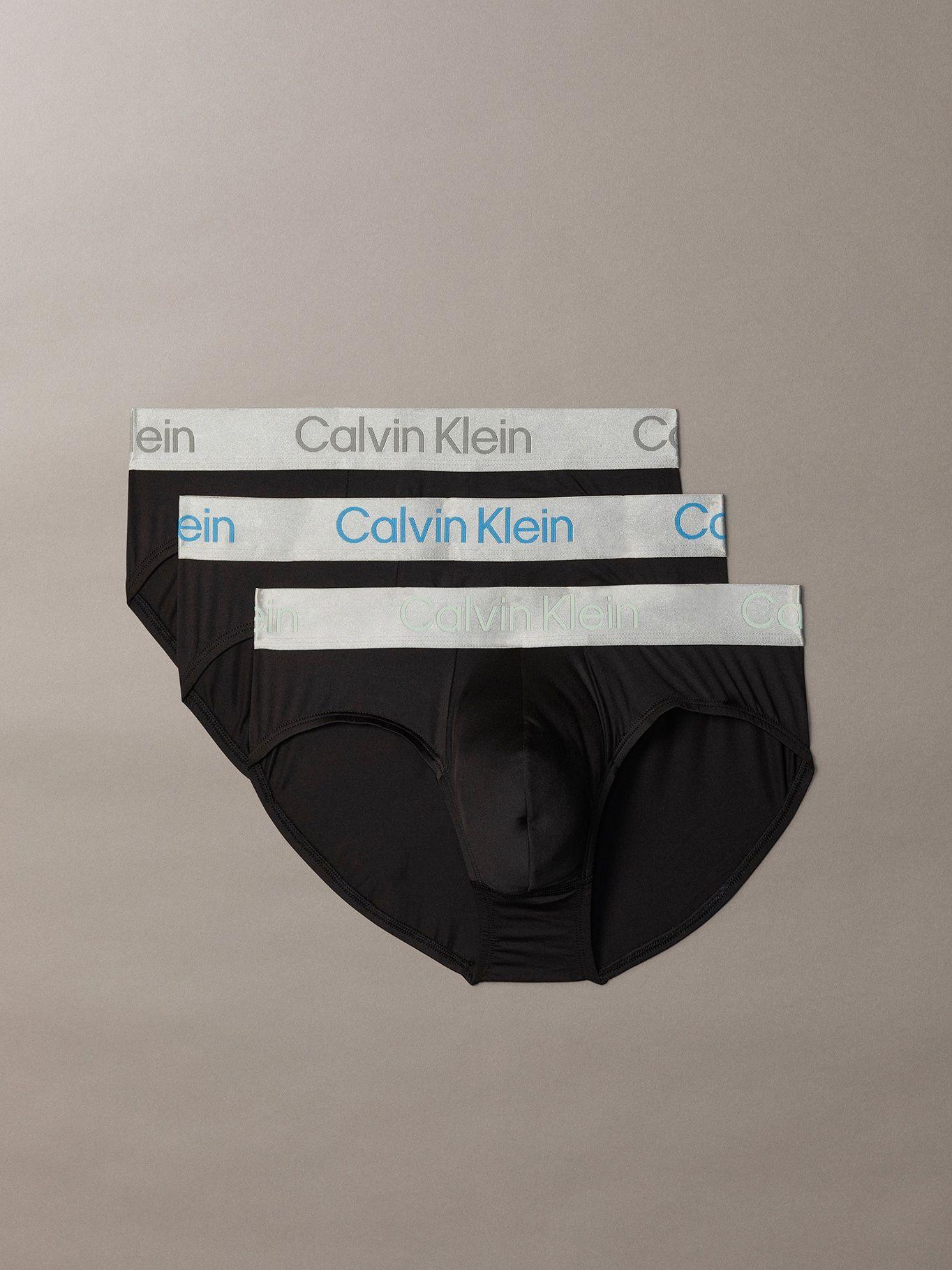 Pack de 3 Slips Brushed Micro Jersey Negro Calvin Klein-0