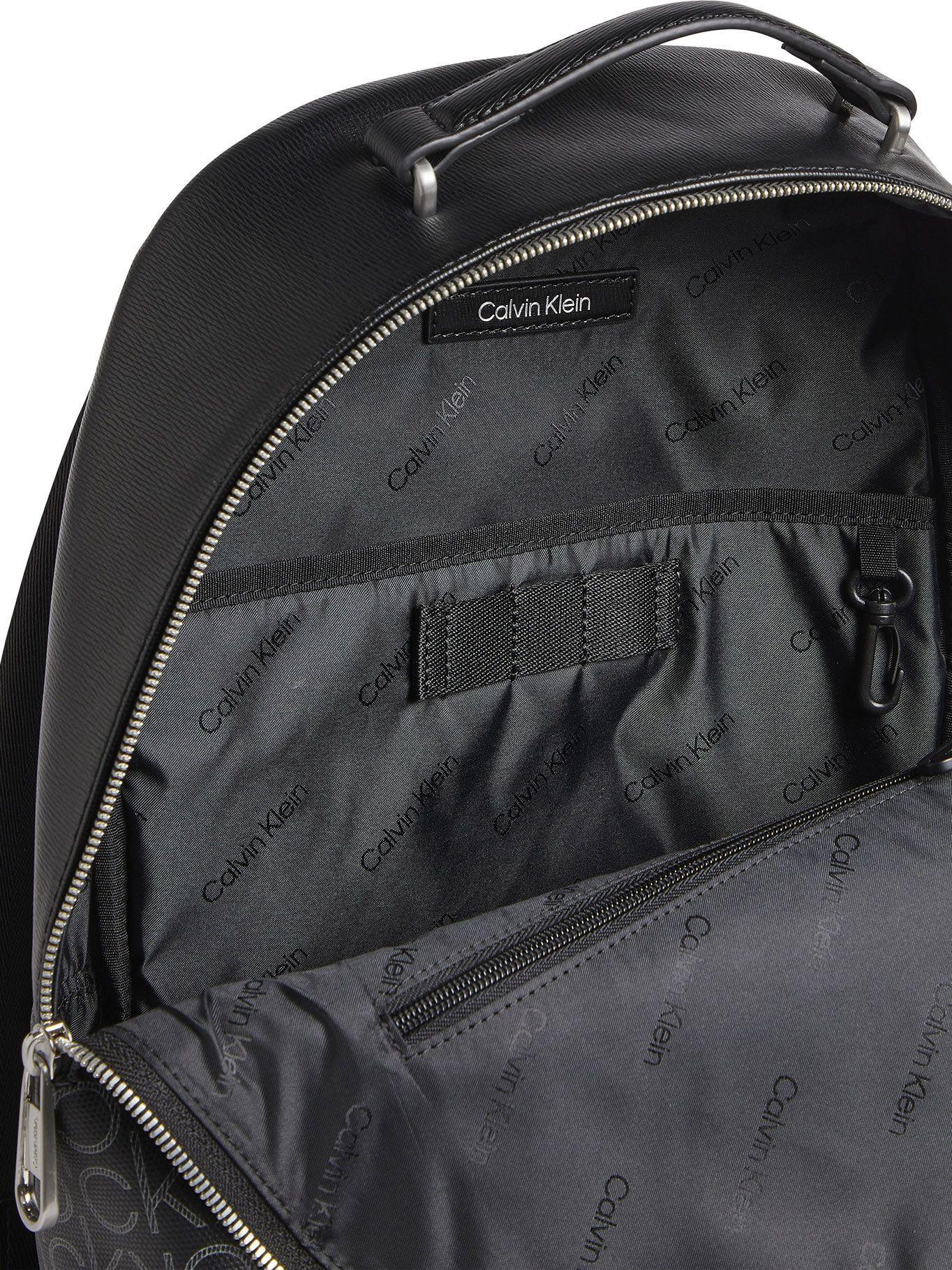 Mochila Minimalism Negro Logo Calvin Klein-2