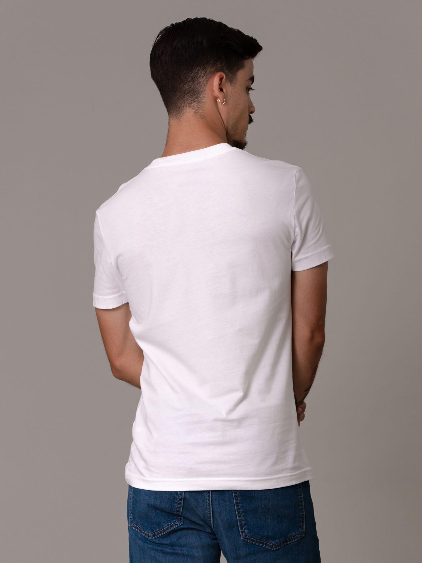 Polera Outline Monologo Blanco Calvin Klein-3