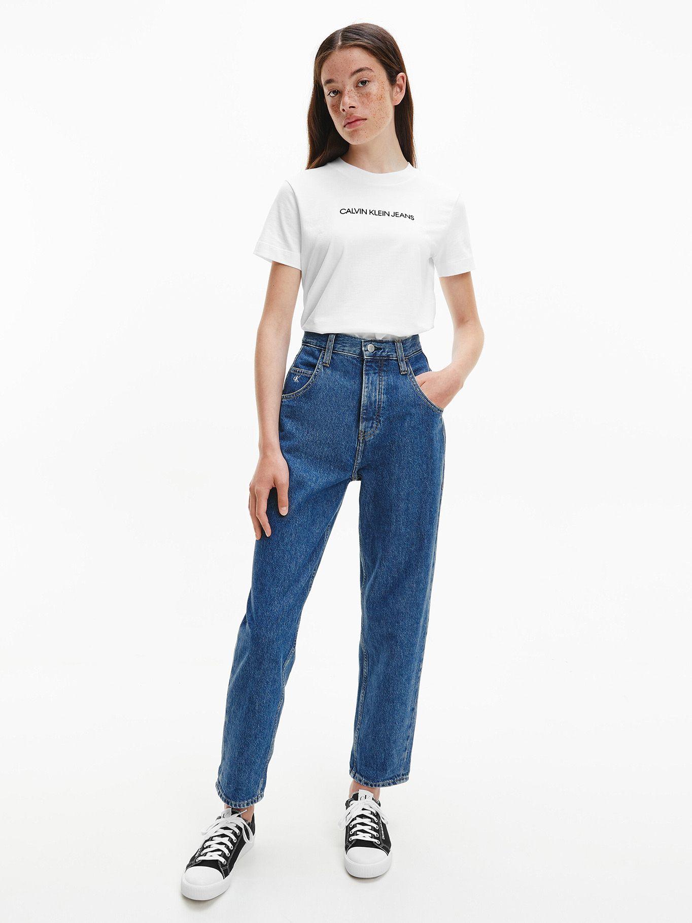 Polera Shrunken Blanco 251 Calvin Klein-2