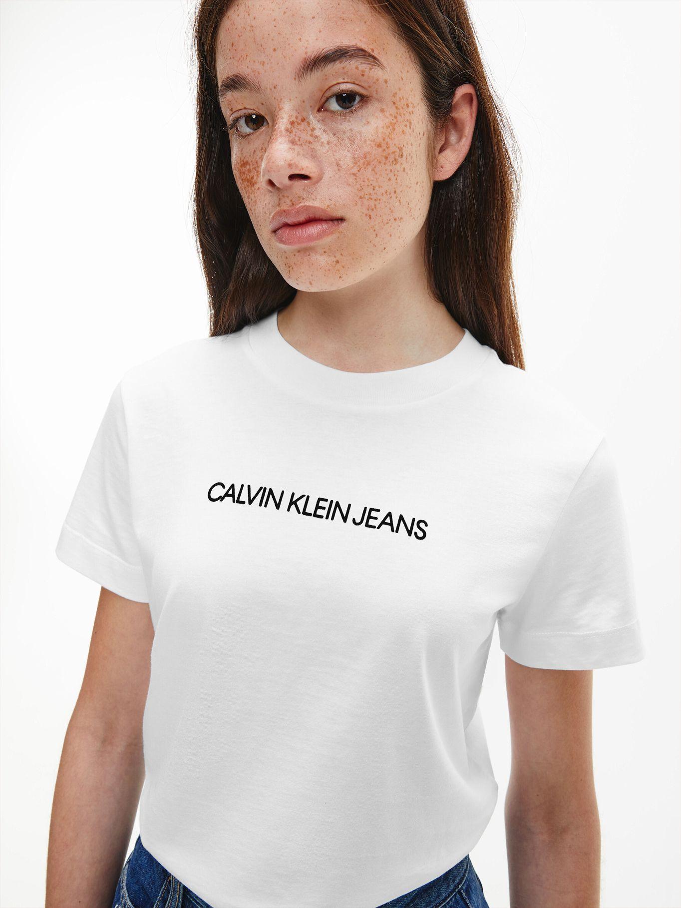 Polera Shrunken Blanco 251 Calvin Klein-3